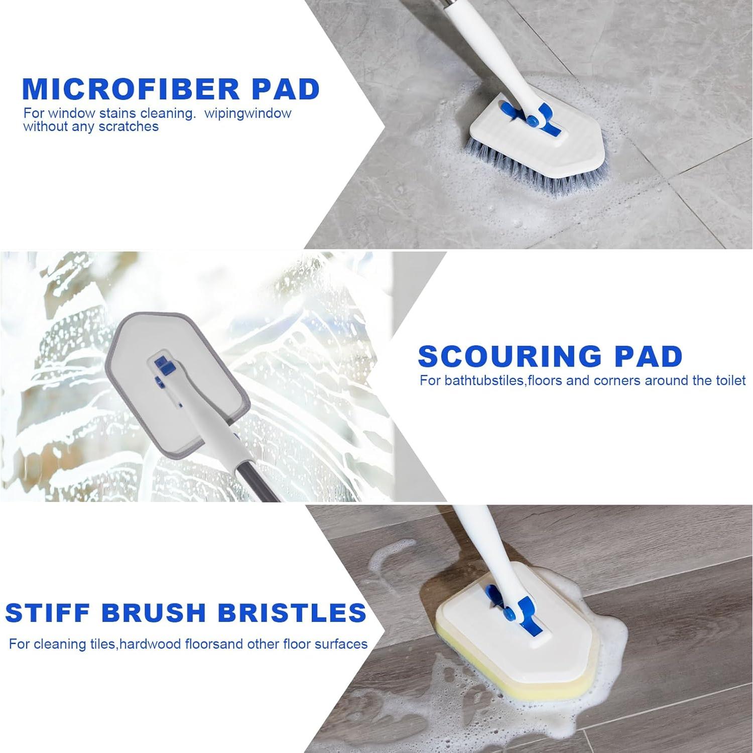 Cepillo de Fregado Keleekelin con Mango Ajustable 132 cm 3 en 1