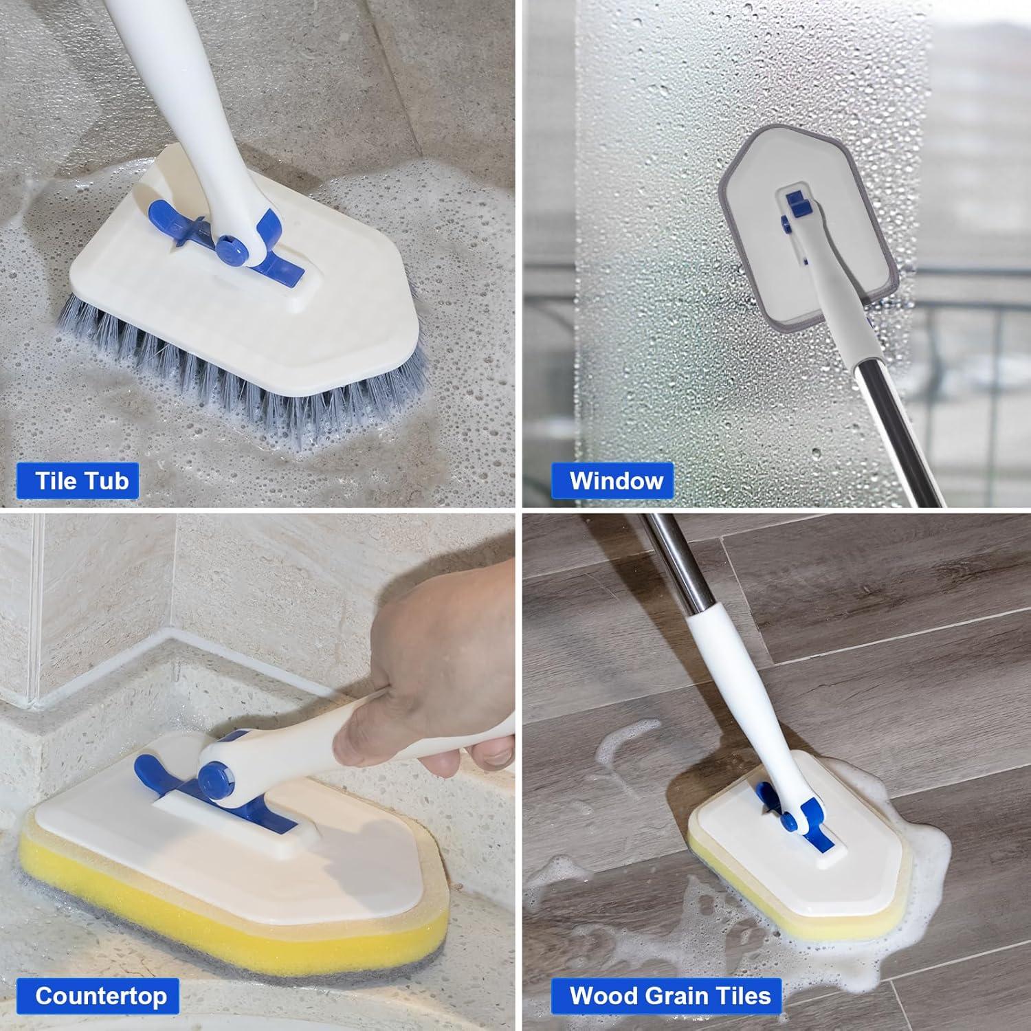 Cepillo de Fregado Keleekelin con Mango Ajustable 132 cm 3 en 1