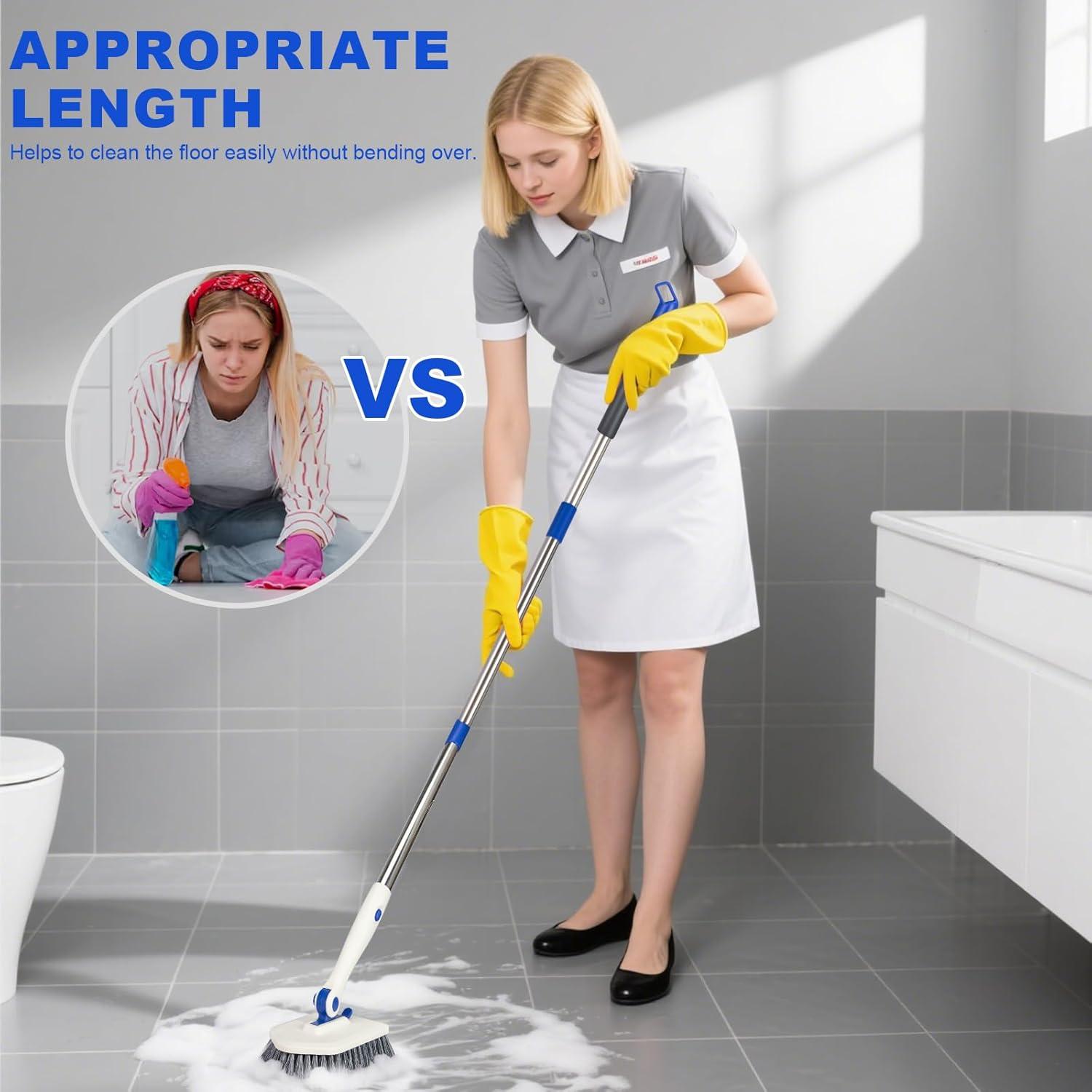 Cepillo de Fregado Keleekelin con Mango Ajustable 132 cm 3 en 1