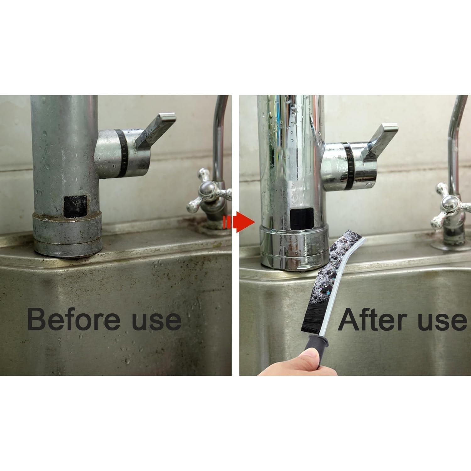 Juego de 3 Cepillos de Limpieza Genérico para Rincones y Juntas