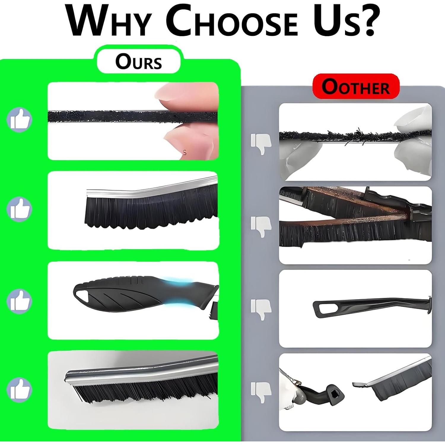 Juego de 3 cepillos de limpieza Kesttenn para grietas y ranuras