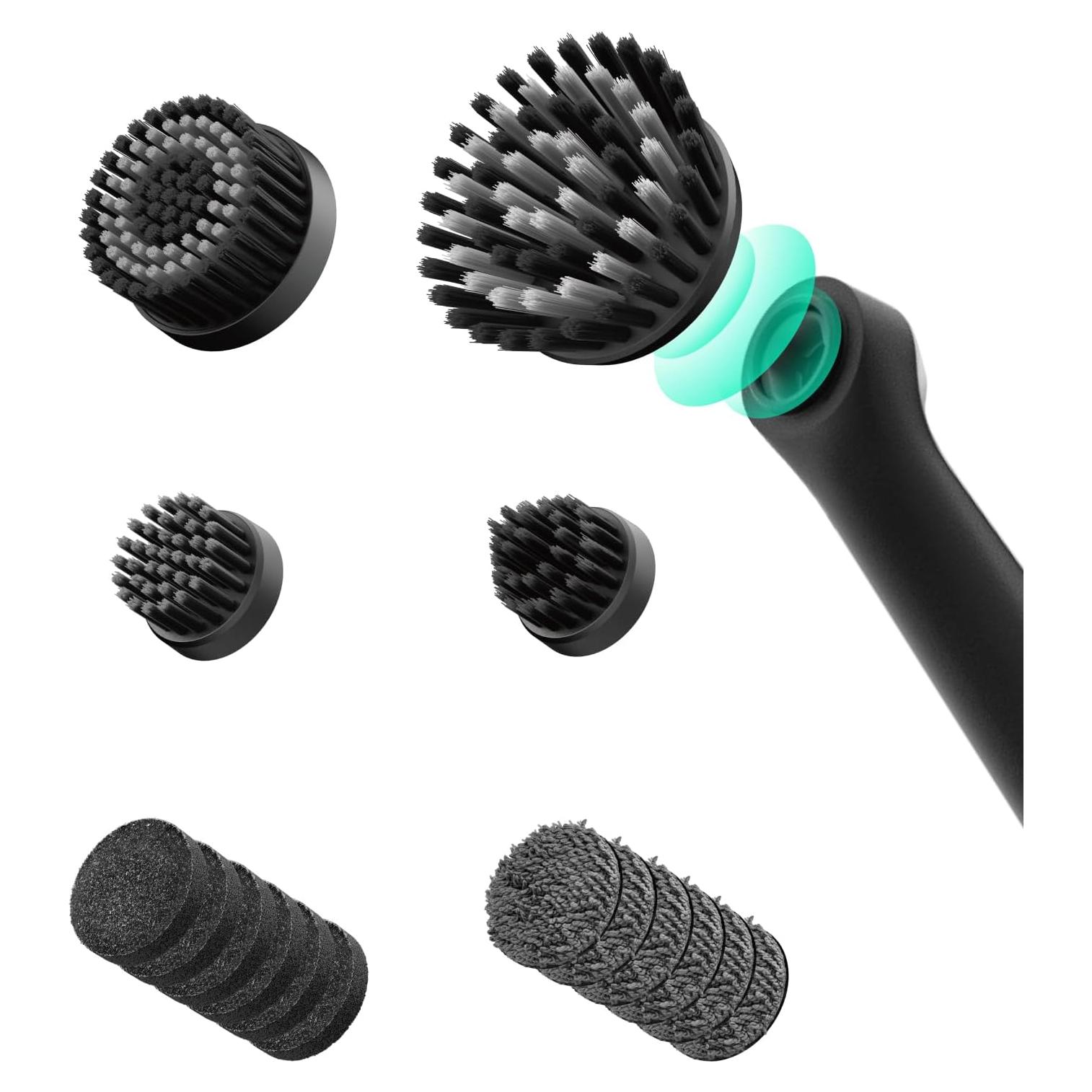 HOTO 16 PCS Replacement Brush Heads for Wand™ Grout Brush, Suitable Electric Grout Scrubber Only, Cordless Spin Scrubber Accessories for Tiles, Grout, Corners, Crevices
