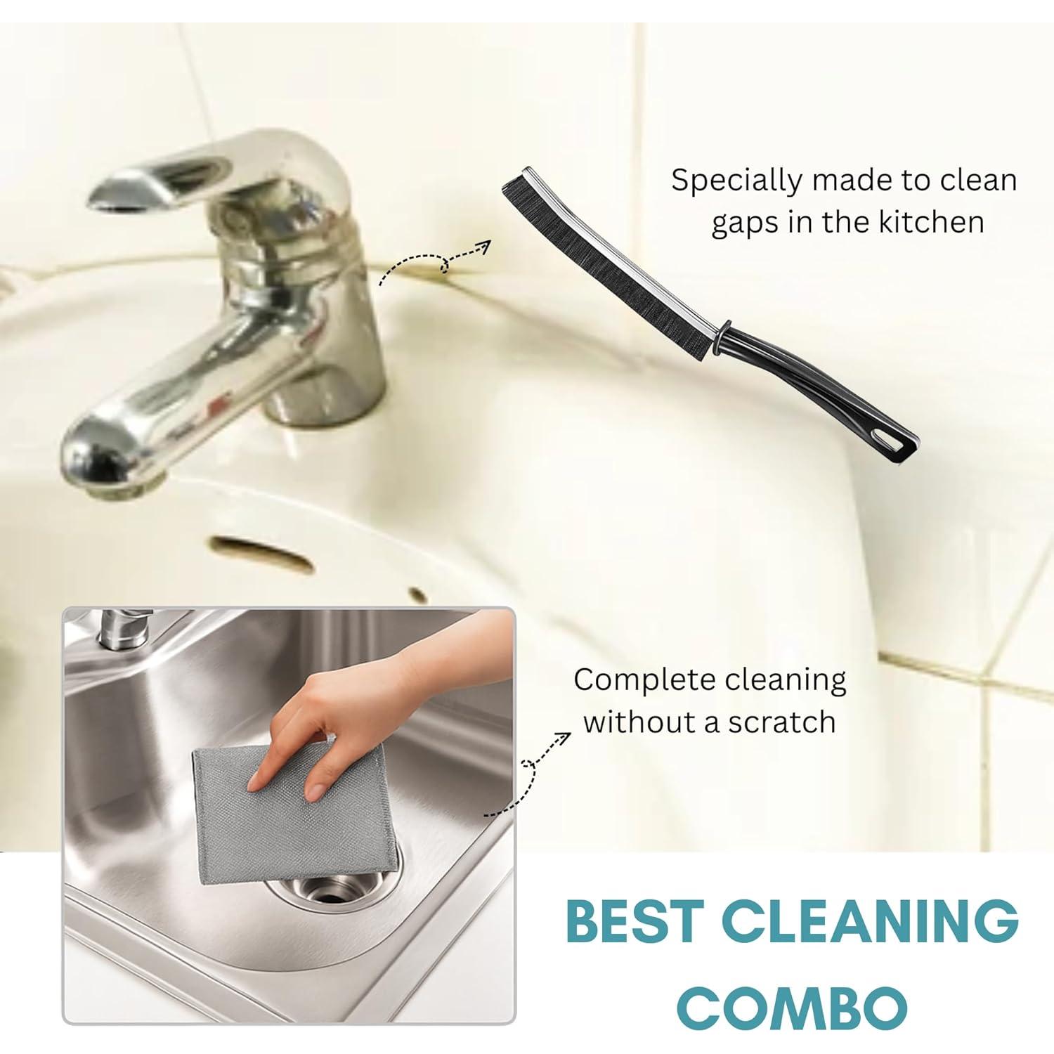 Combo de Limpieza CrafTreat - 2 Cepillos y 6 Paños Reutilizables