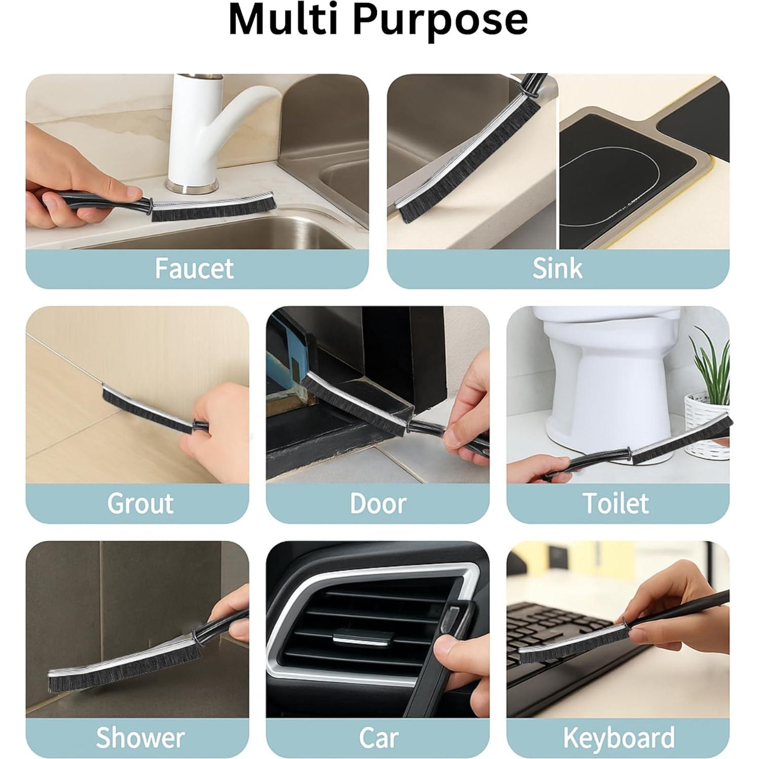 Combo de Limpieza CrafTreat - 2 Cepillos y 6 Paños Reutilizables