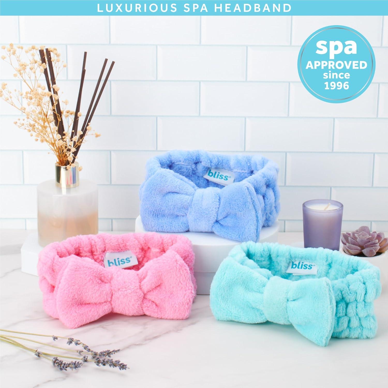 Diadema de Microfibra Bliss Rosa - Paquete de 2 para Cuidado Facial