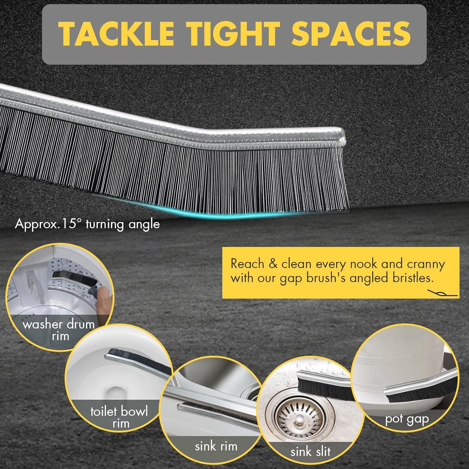 3 Pcs Cepillos de Limpieza para Grietas IBB - Cerdas Duras