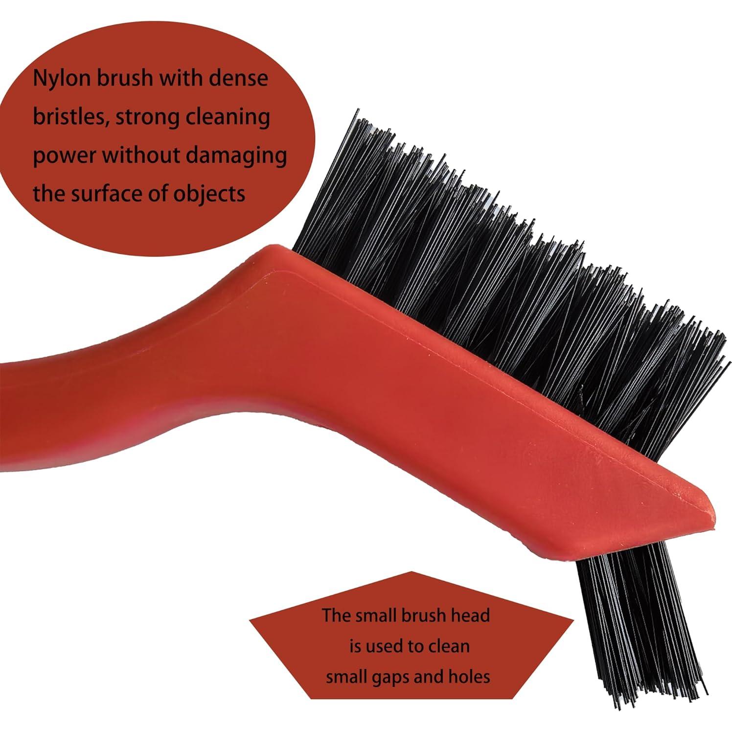 Paquete de 6 Cepillos de Nylon Ergonómicos para Limpieza