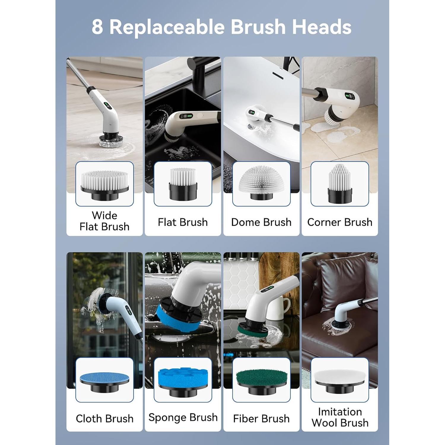 Limpiador Eléctrico de Baño Mesqool CB1001 - 120 Min Uso