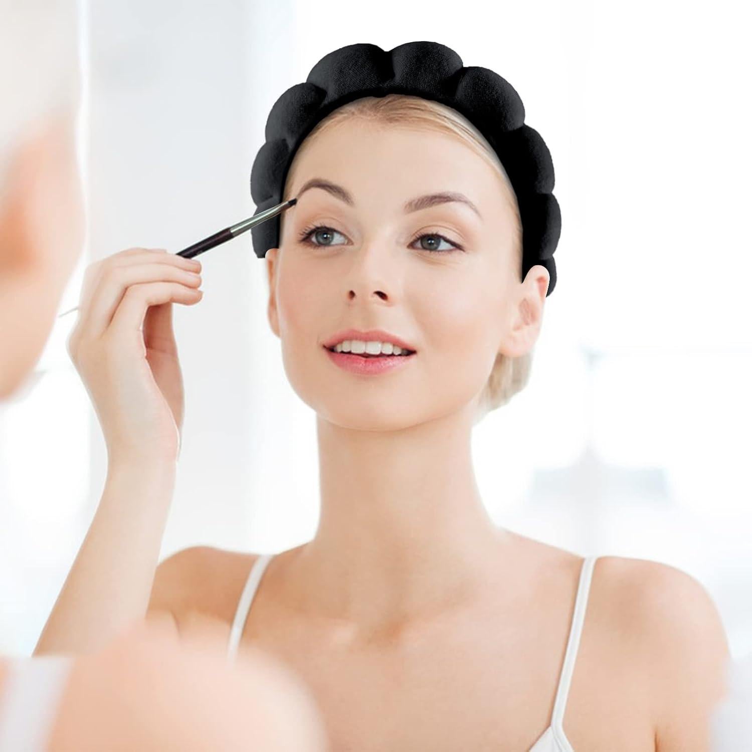 Diadema Spa WSICSE con Muñequera para Cuidado Facial