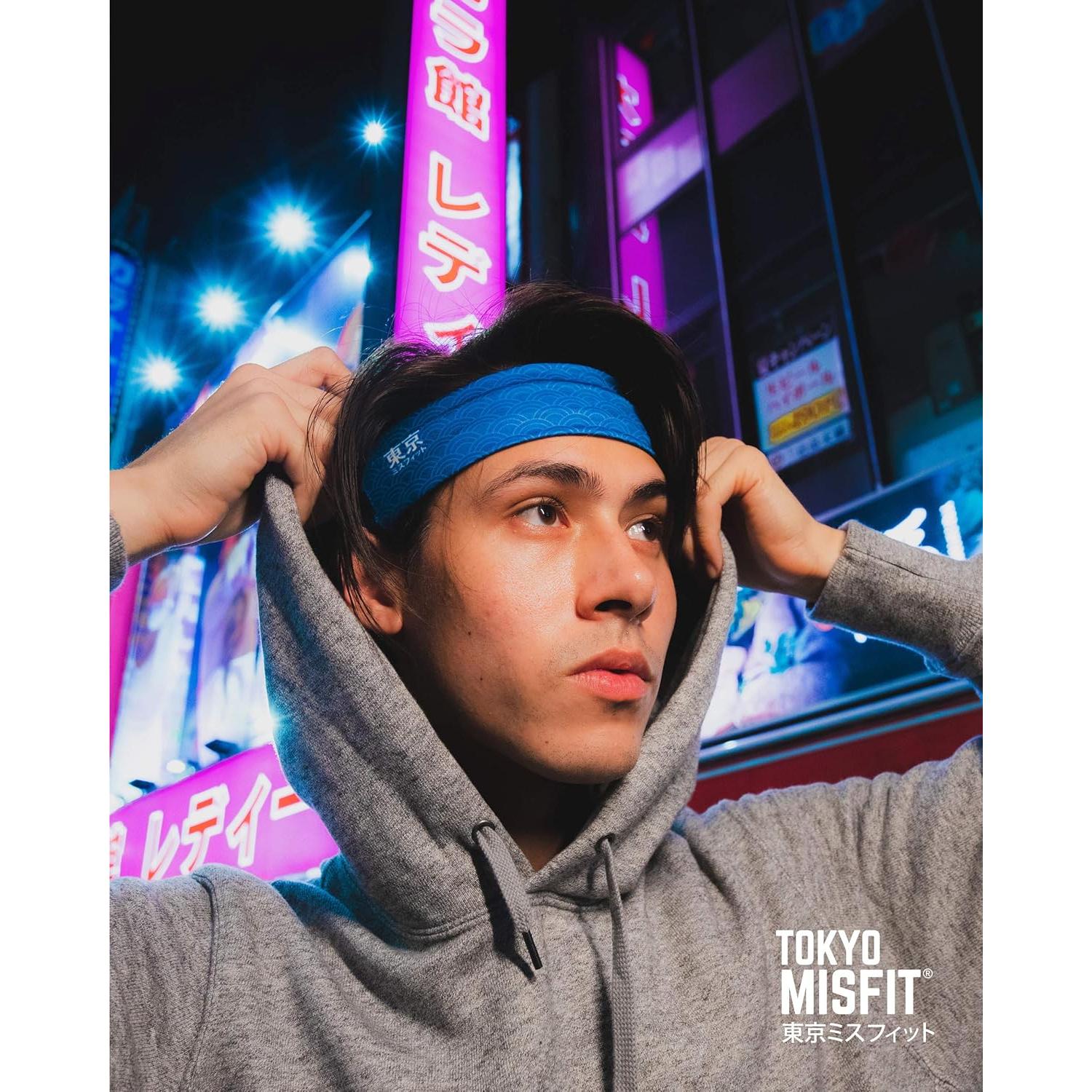 Diadema Tokyo Misfit Unisex Ola Seigaiha para Ejercicio