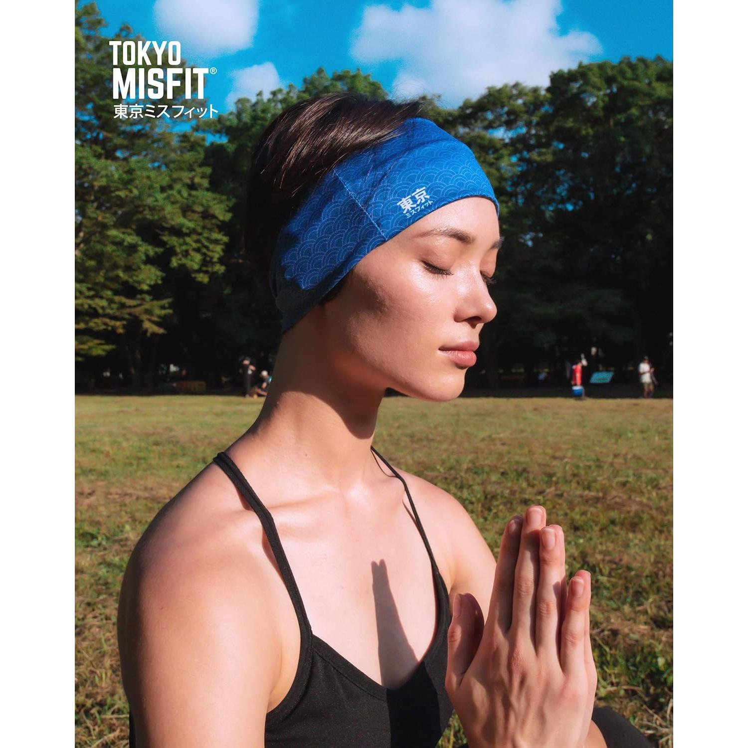 Diadema Tokyo Misfit Unisex Ola Seigaiha para Ejercicio