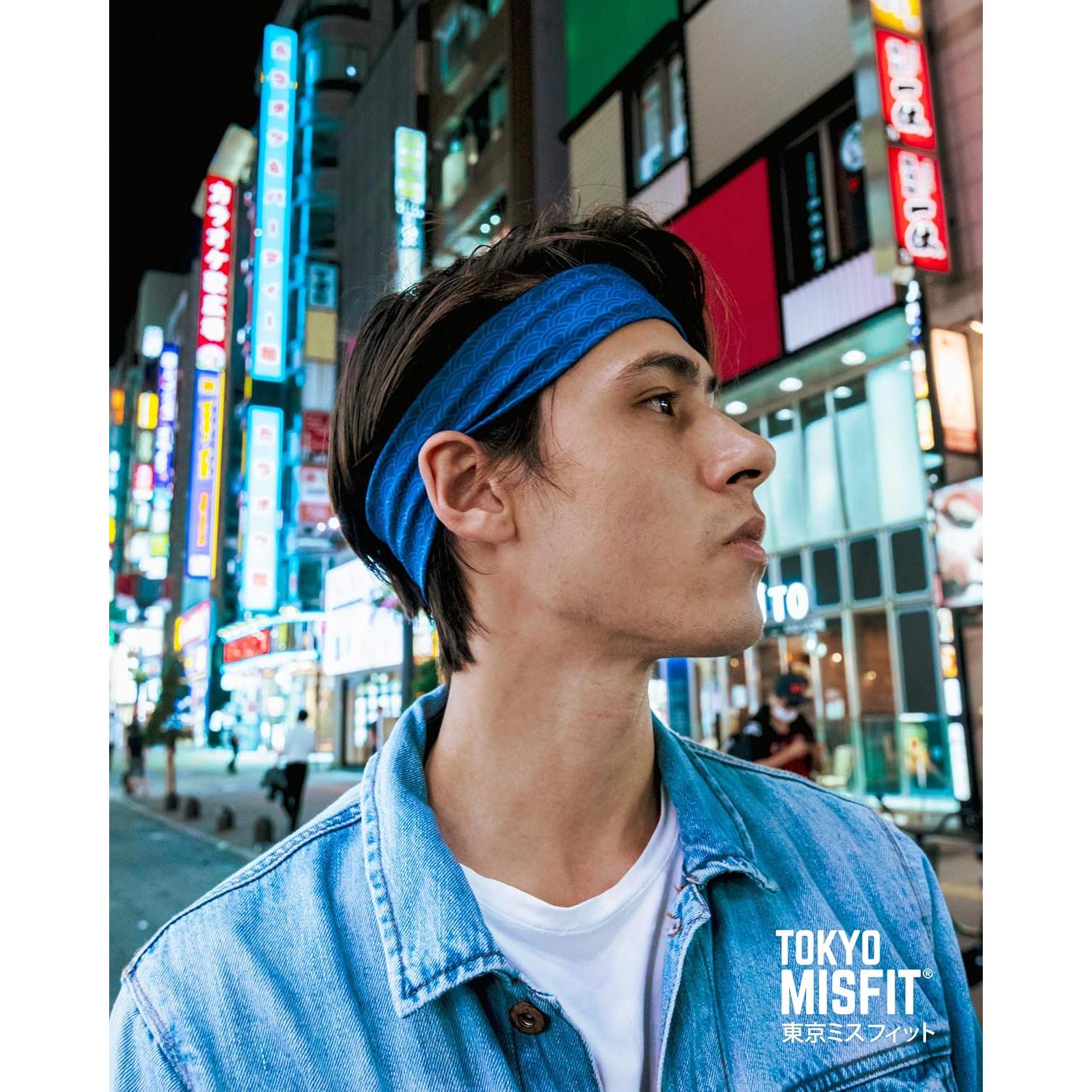 Diadema Tokyo Misfit Unisex Ola Seigaiha para Ejercicio