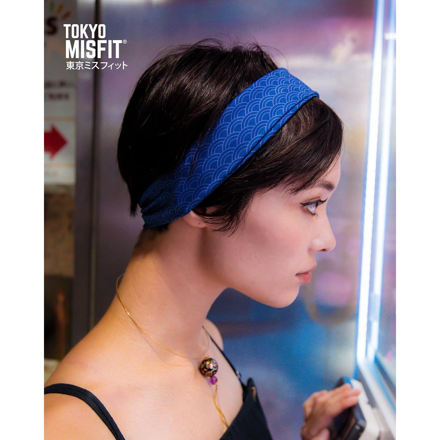 Diadema Tokyo Misfit Unisex Ola Seigaiha para Ejercicio