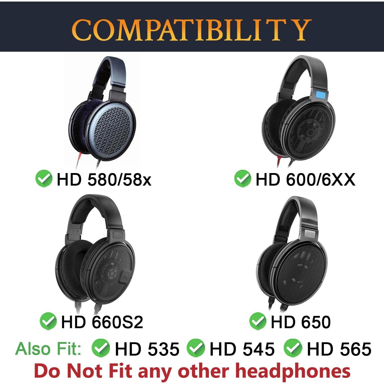 Funda de Microfibra SOULWIT para Auriculares Sennheiser HD660S/HD650/HD600 - 2 Bultos