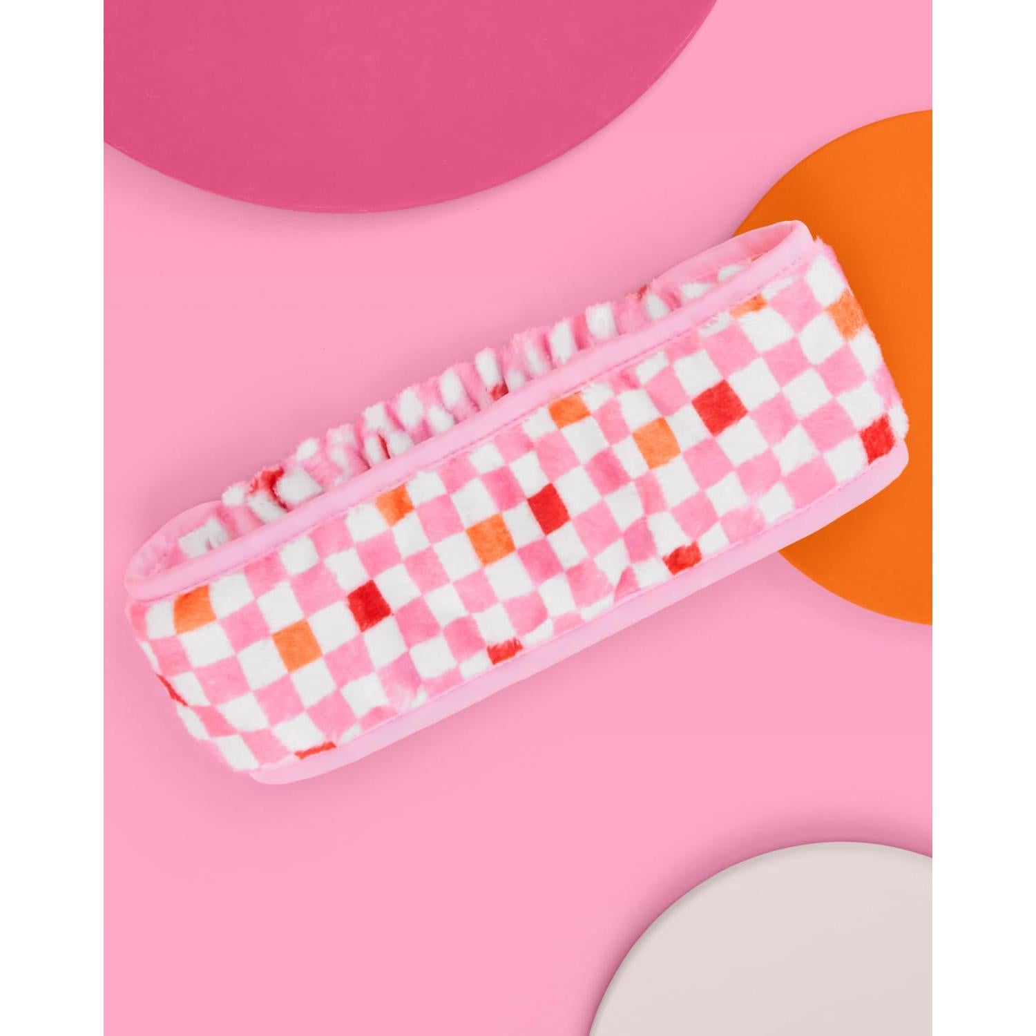 Diadema Facial a Cuadros xo, Fetti - Suave y Lavable