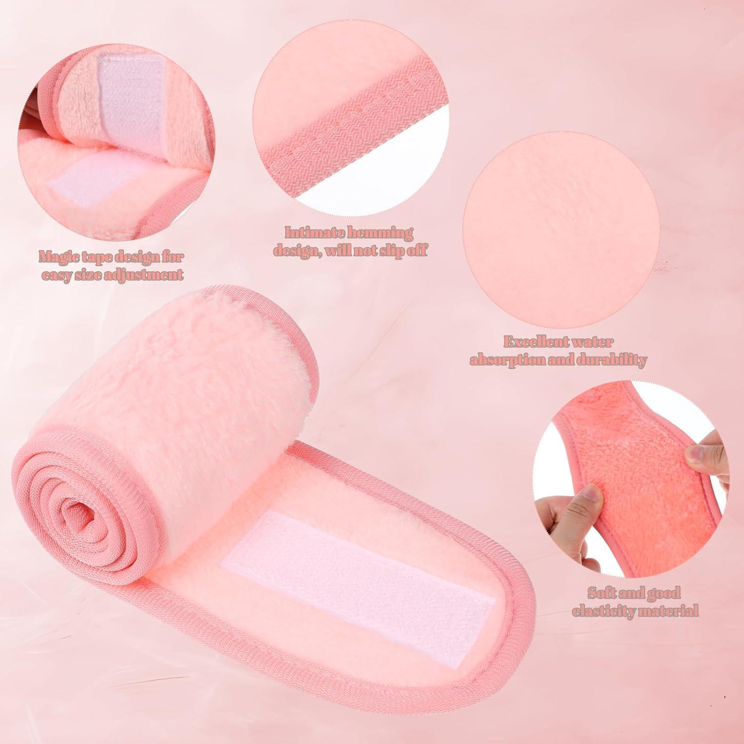 Diademas Faciales Spa Obeoby 6 Piezas Ajustables Franela