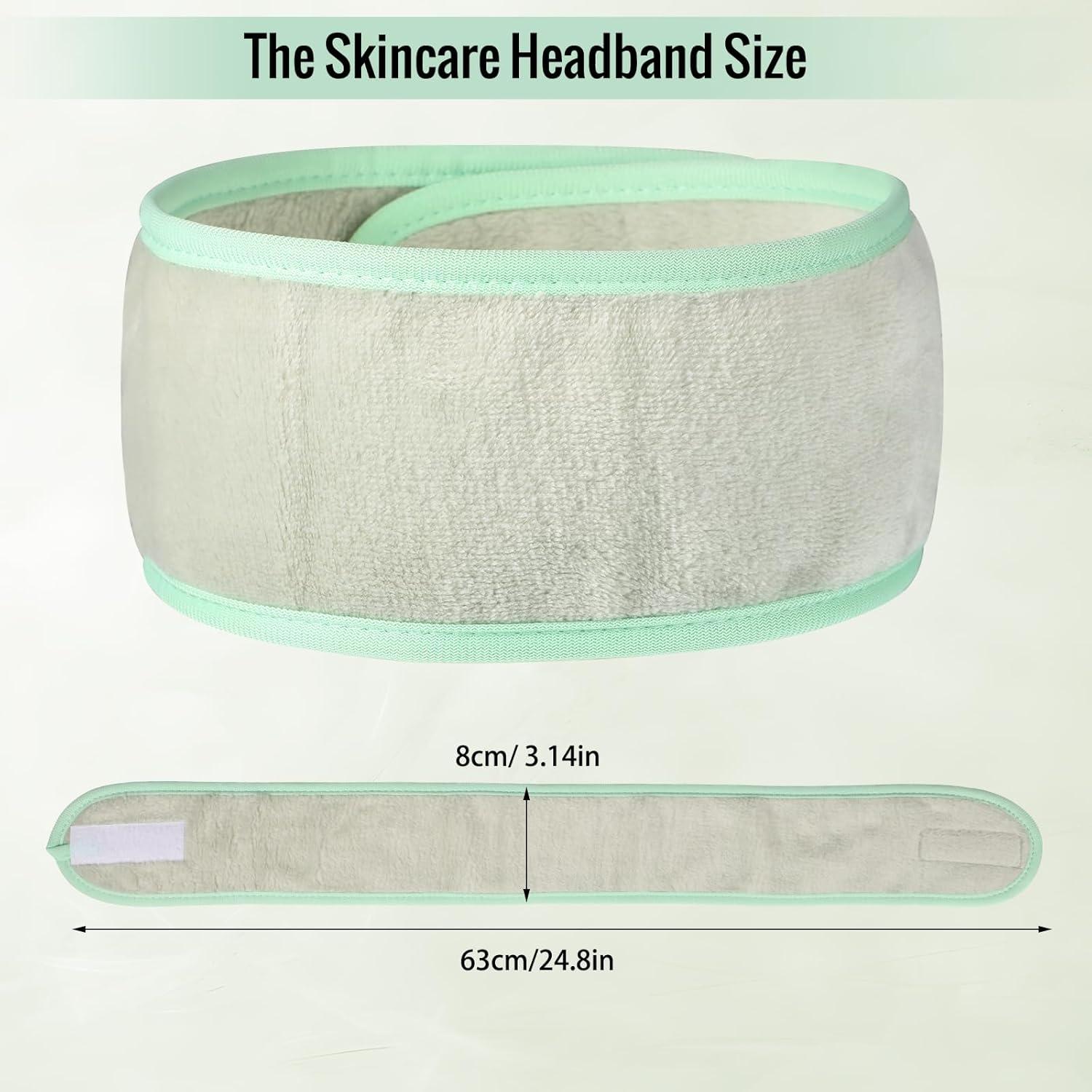 Diademas Faciales Spa Obeoby 6 Piezas Ajustables Franela