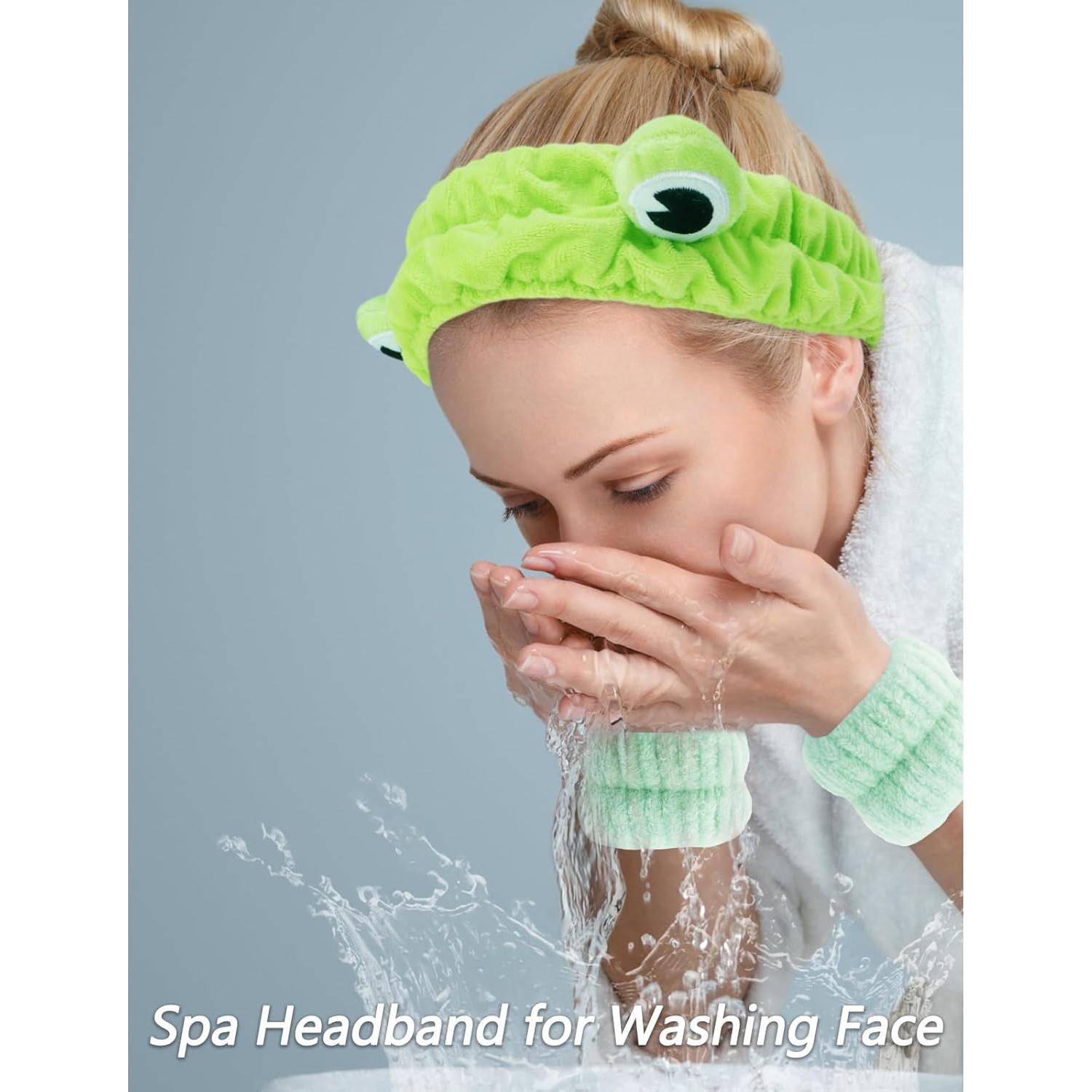 Banda de Cabeza Spa Velscrun Verde + 5 Piezas Accesorios