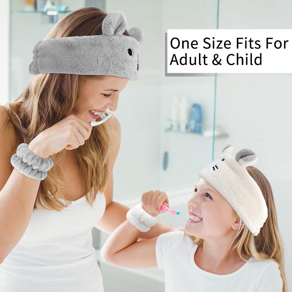 Conjunto Diadema y Pulseras Ahoney para Cuidado Facial