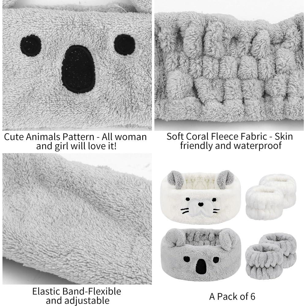 Conjunto Diadema y Pulseras Ahoney para Cuidado Facial