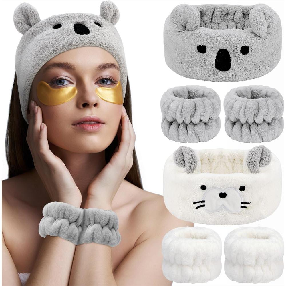 Conjunto Diadema y Pulseras Ahoney para Cuidado Facial
