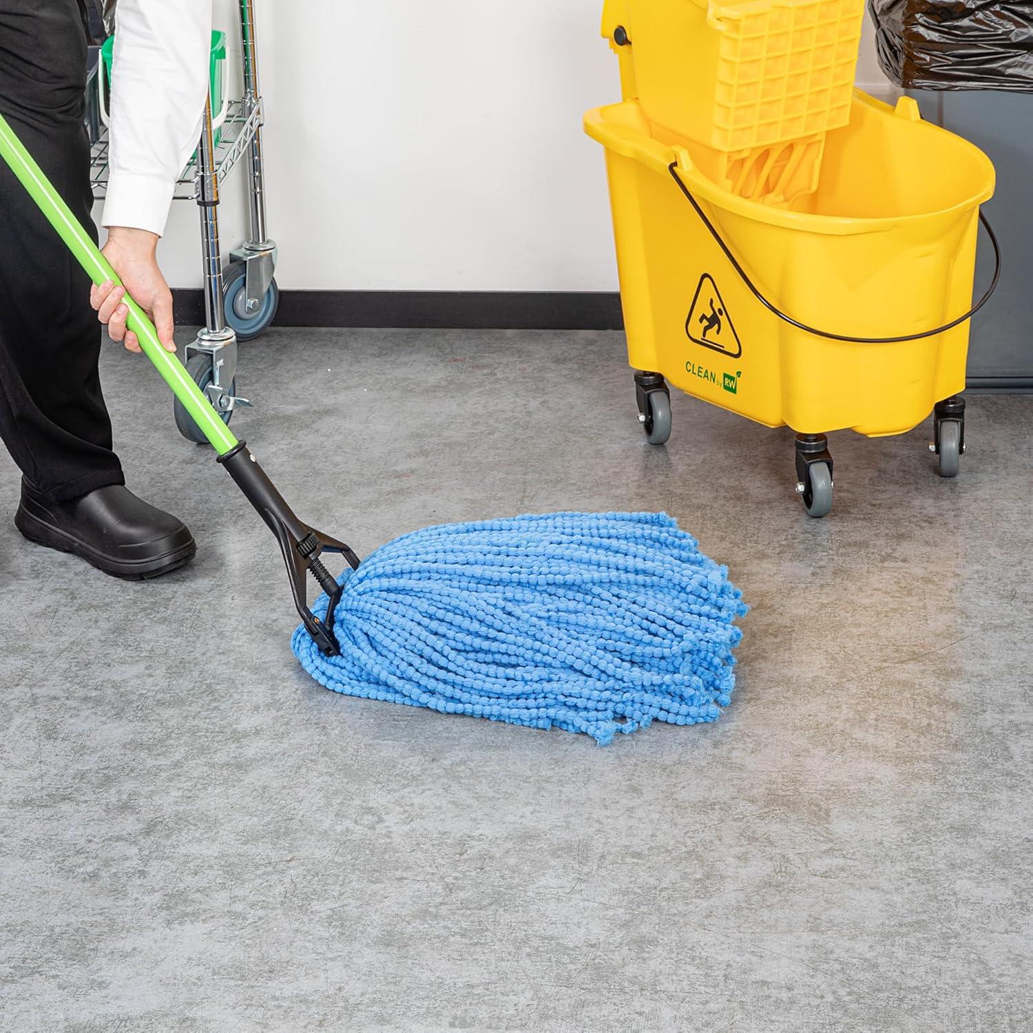 Cabeza de Mopa Húmeda Clean Tek 50 cm Microfibra Azul