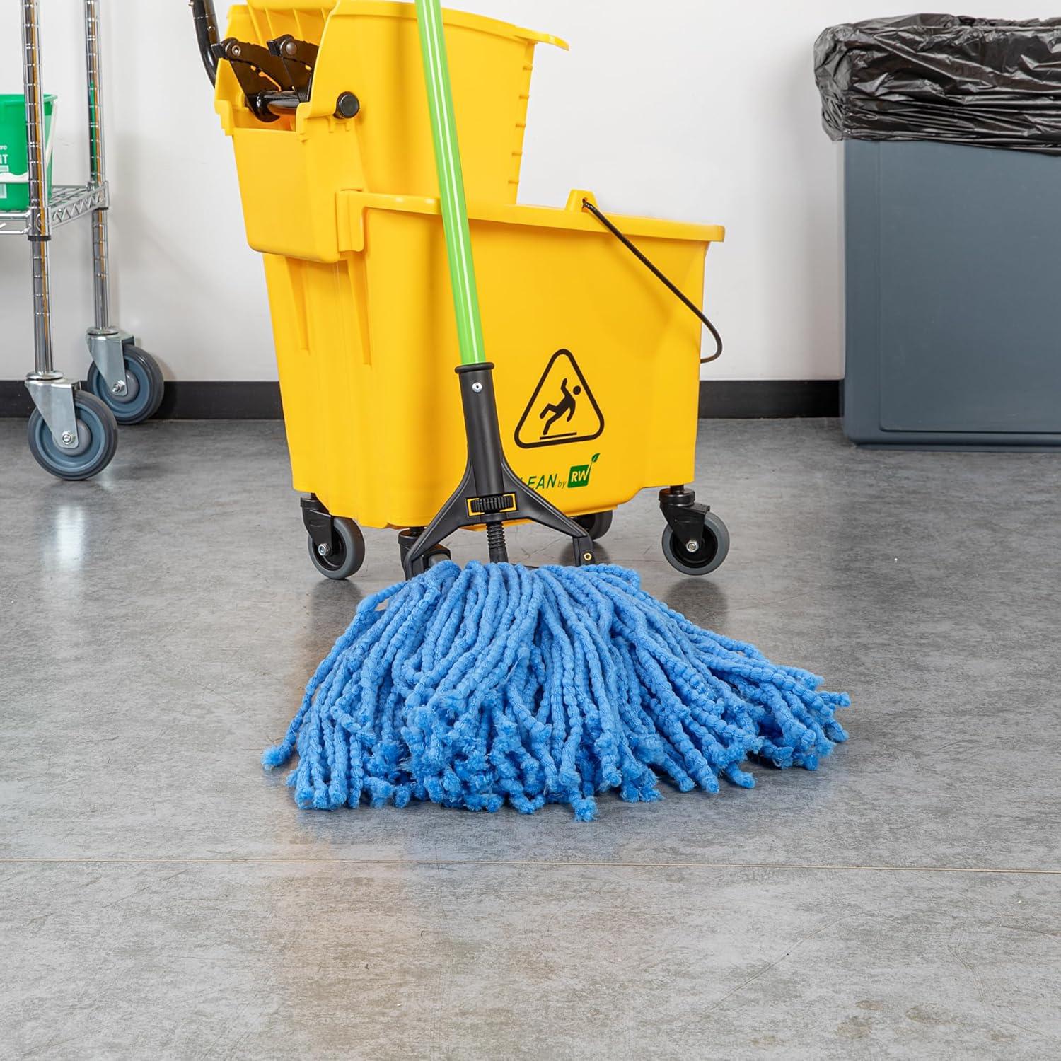 Cabeza de Mopa Húmeda Clean Tek 50 cm Microfibra Azul