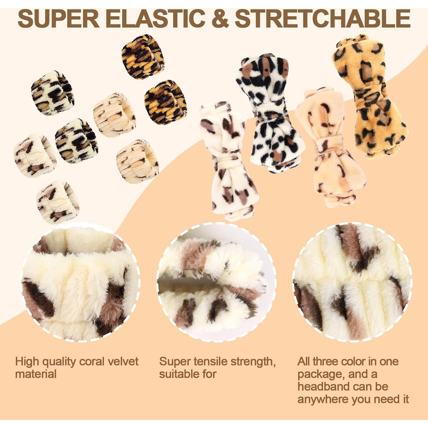 Conjunto Diadema y Pulseras CAVETEE Spa - 4 Diademas y 8 Pulseras