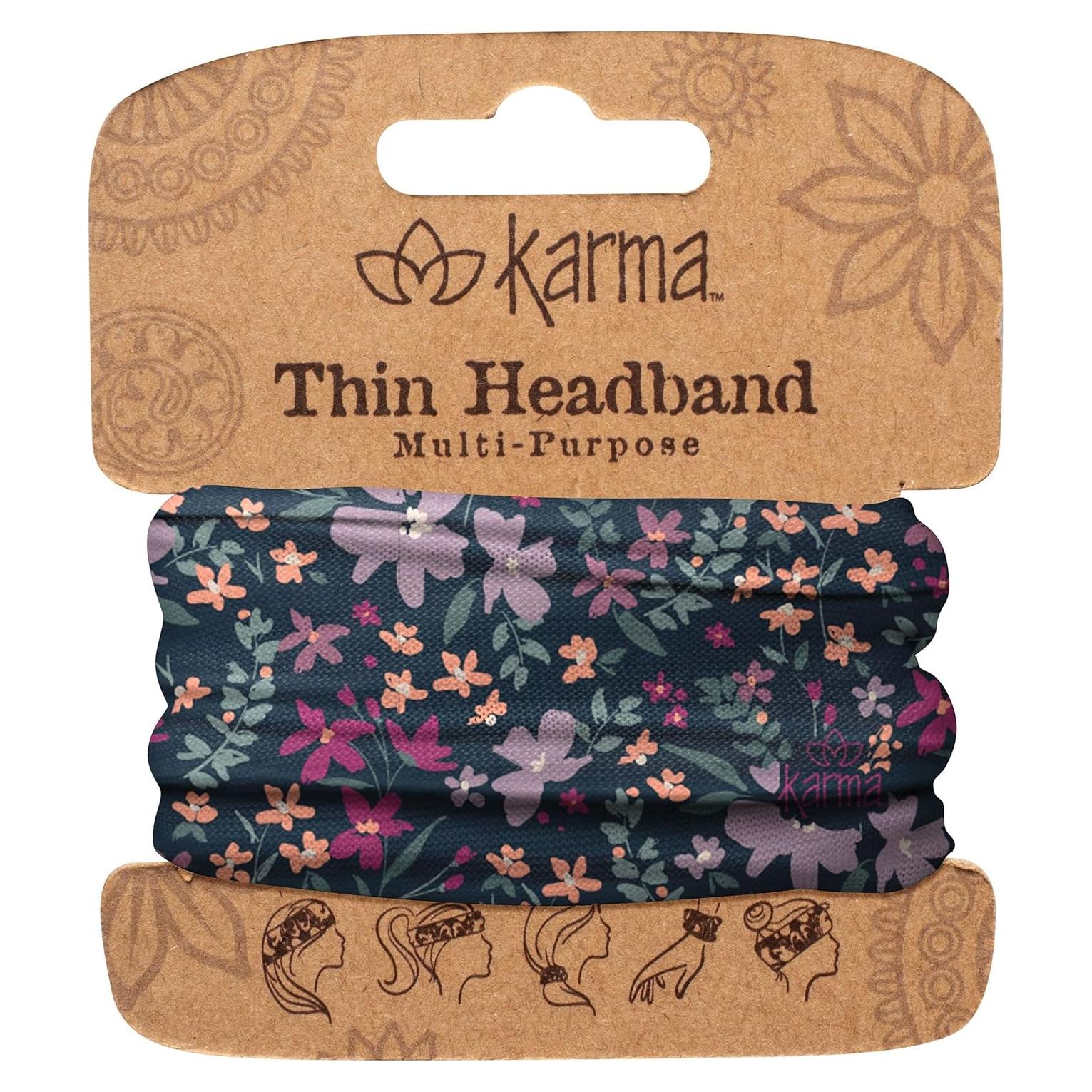 Diadema Fina para Mujeres Karma Gifts Floral Lila