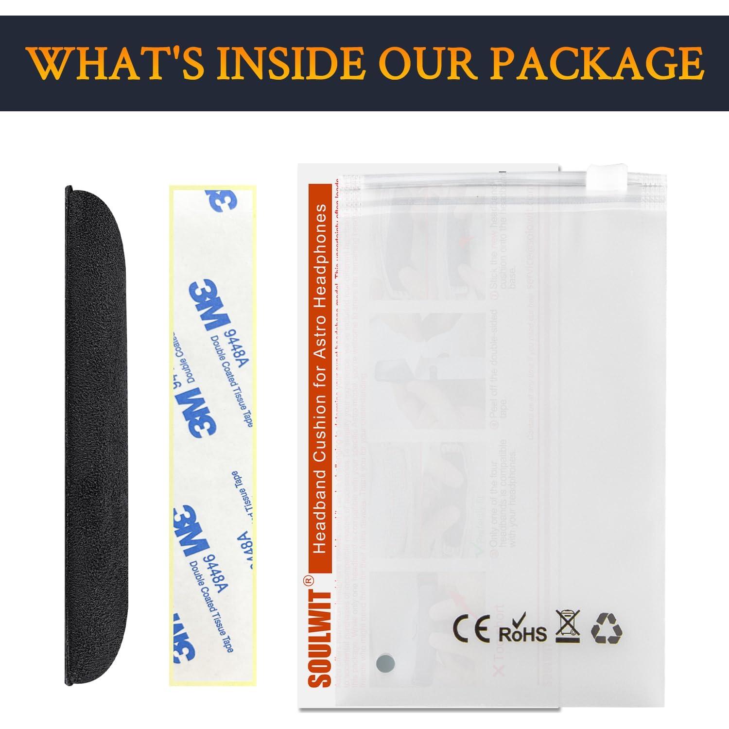 Funda de Microfibra SOULWIT para Auriculares Astro A40/A50 - Negro