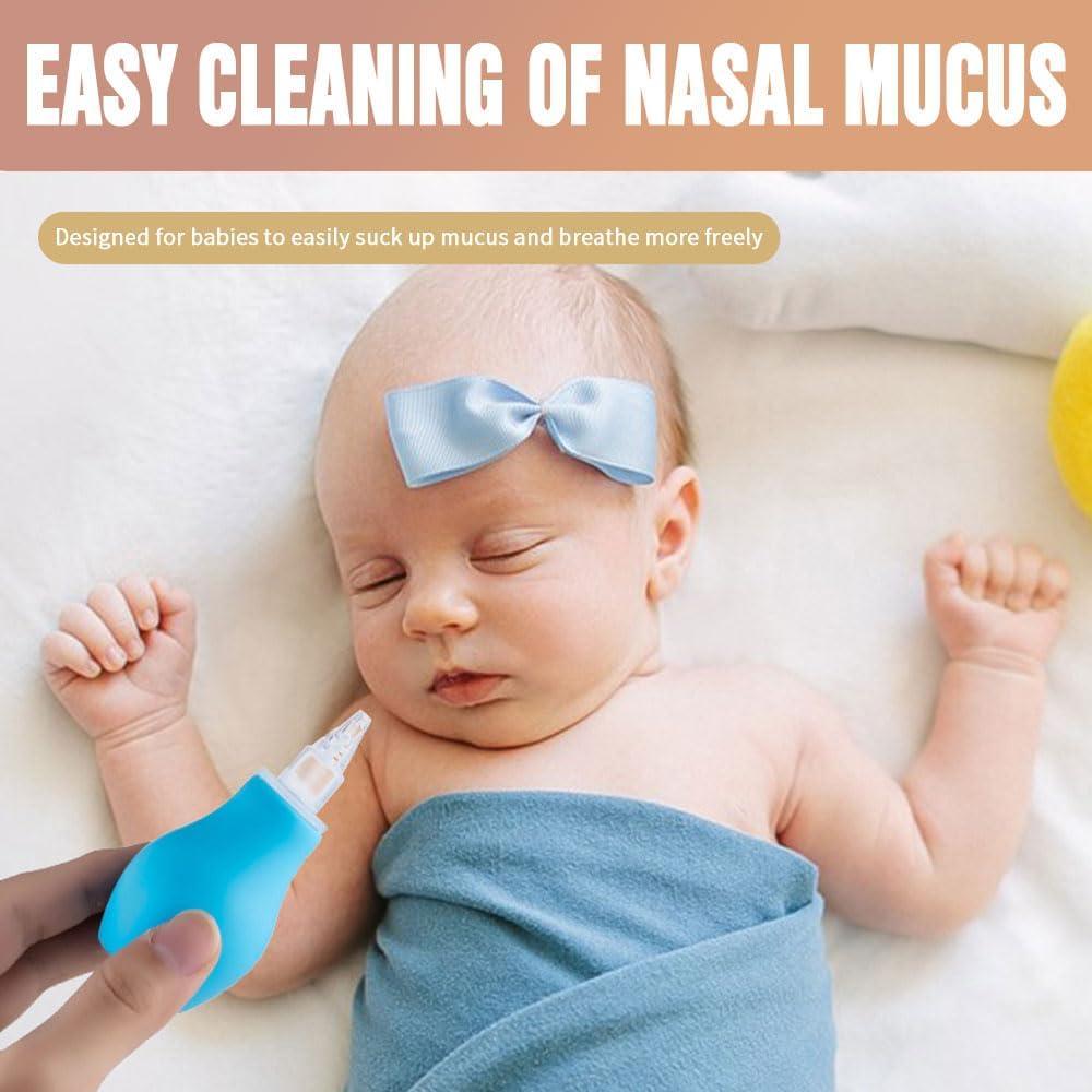 Aspirador Nasal Manual para Bebé Sunneo Amarillo - Silicona Segura