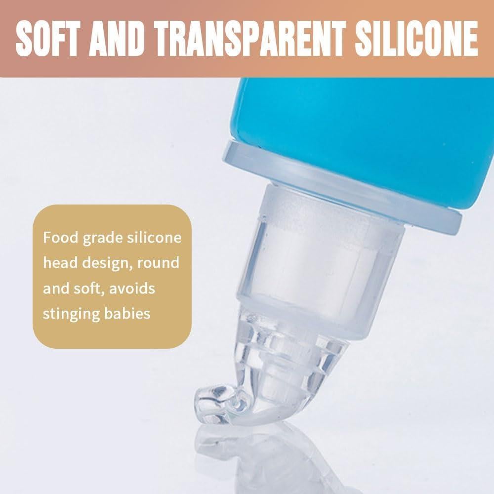Aspirador Nasal Manual para Bebé Sunneo Amarillo - Silicona Segura