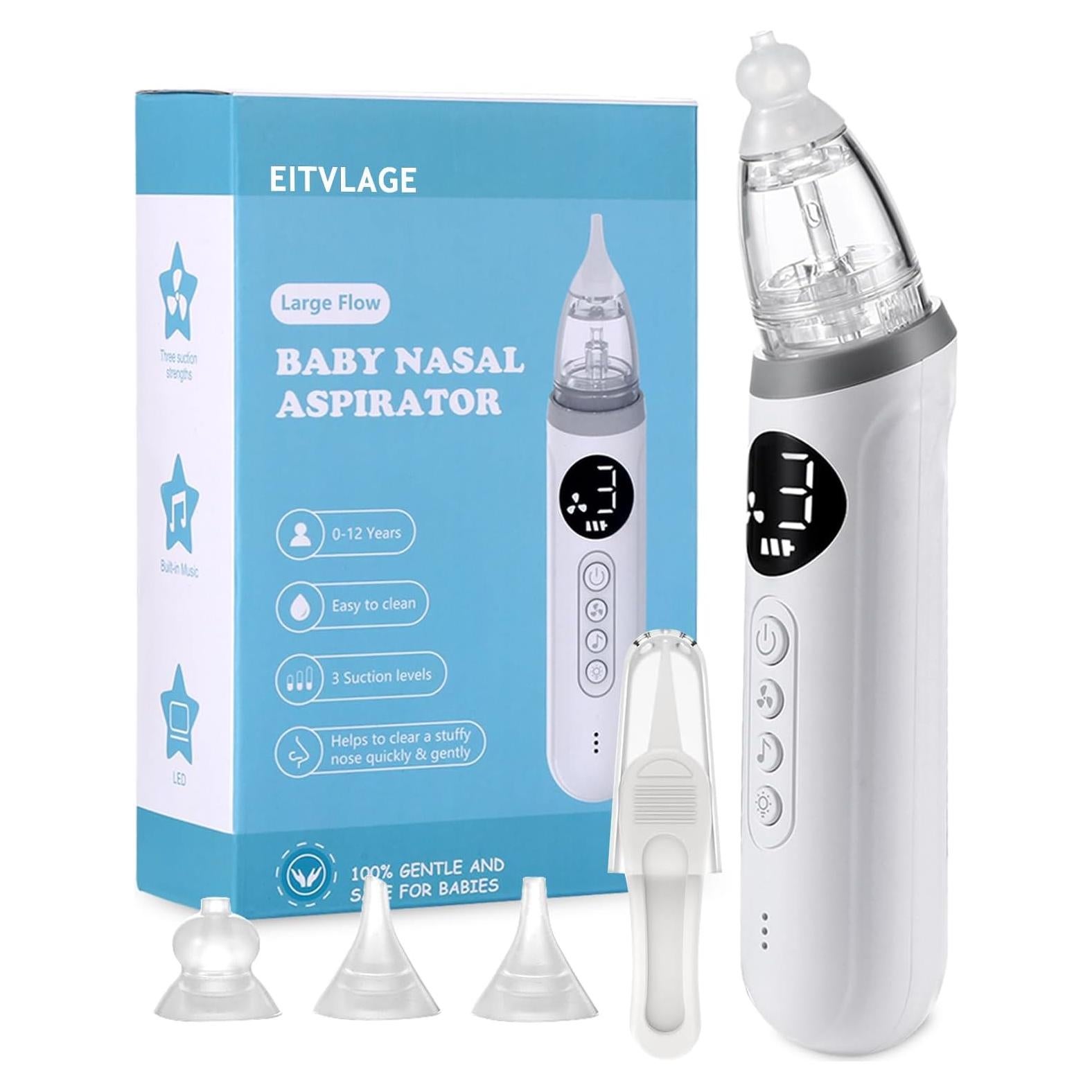 Aspirador Nasal Eléctrico para Bebés Desida NASA011 con Luz y Música