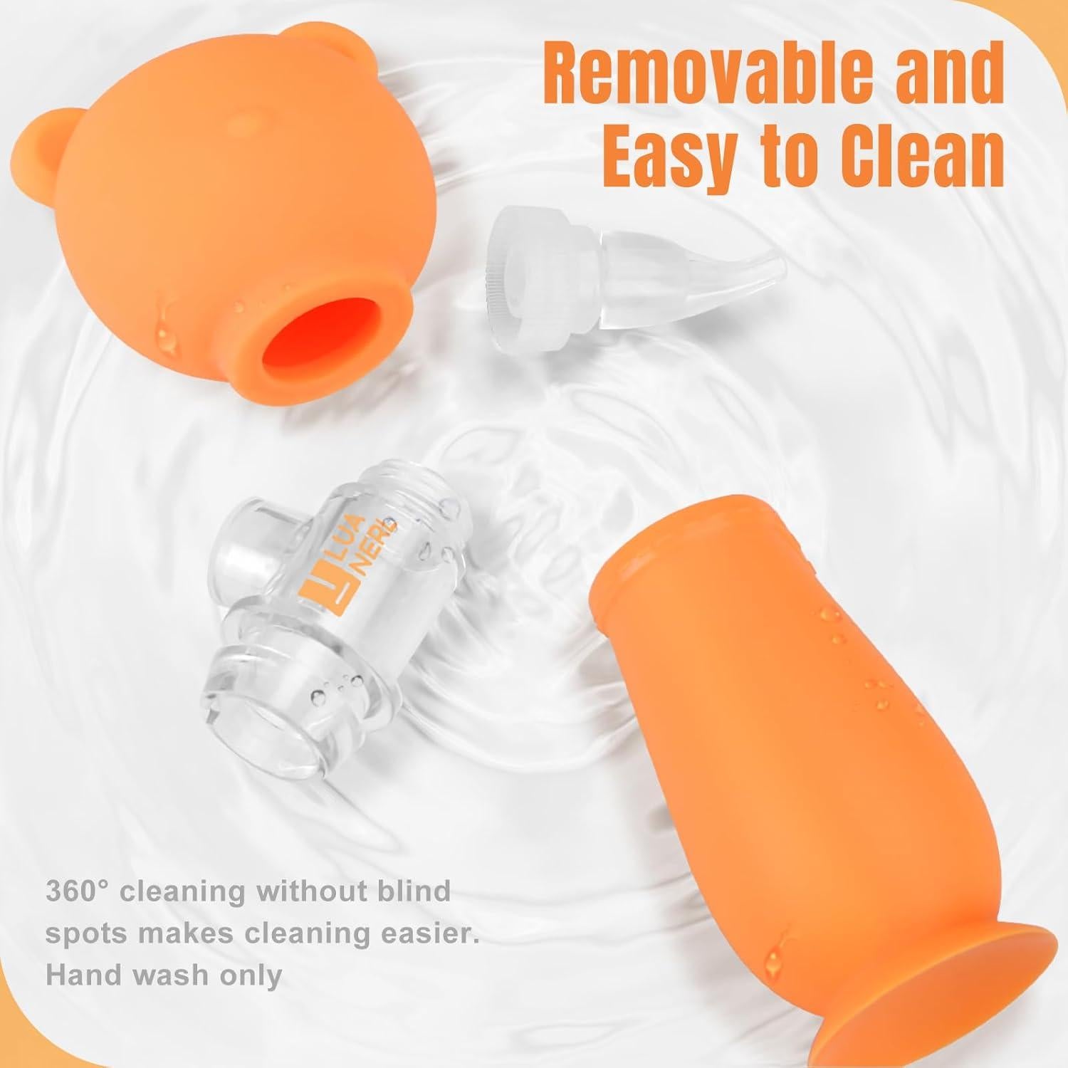 Aspirador Nasal Manual Luanerl Oso para Bebé - Succión Suave