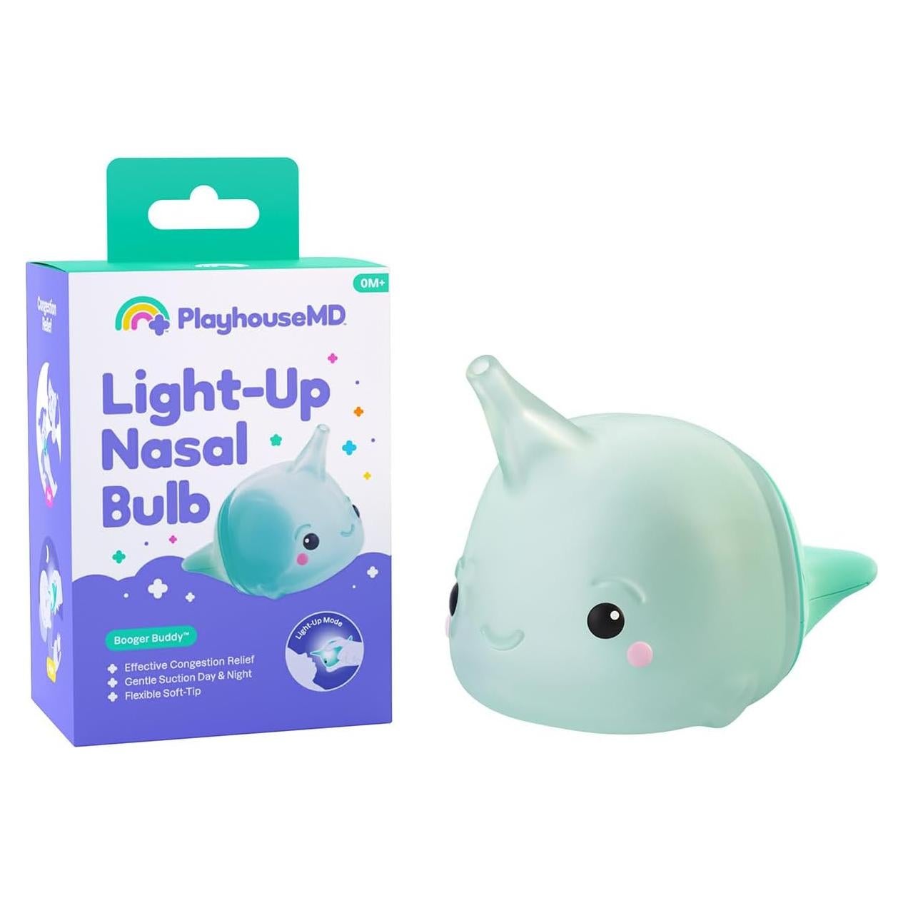 Bola Nasal Iluminada Playhouse MD Narval - Alivio Congestión Bebés