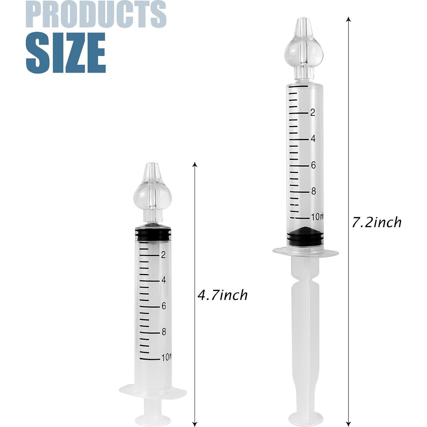 Aspiradores Nasales para Bebés Yeetandoo - Paquete de 2, 10ml