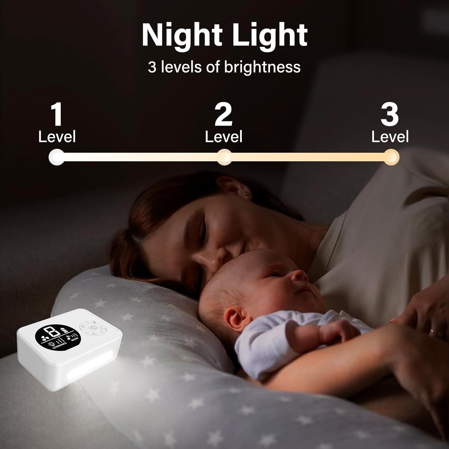 Aspirador Nasal Eléctrico SAFVXOG para Bebé con Luz y Música