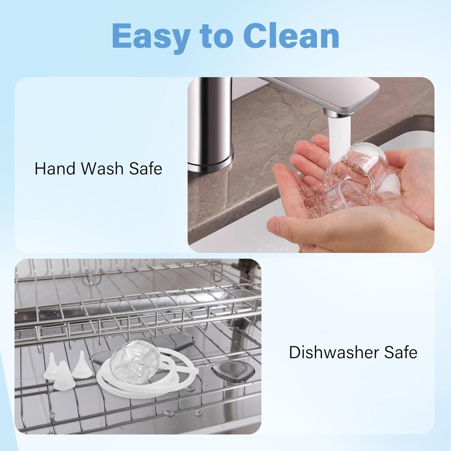 Aspirador Nasal Eléctrico SAFVXOG para Bebé con Luz y Música