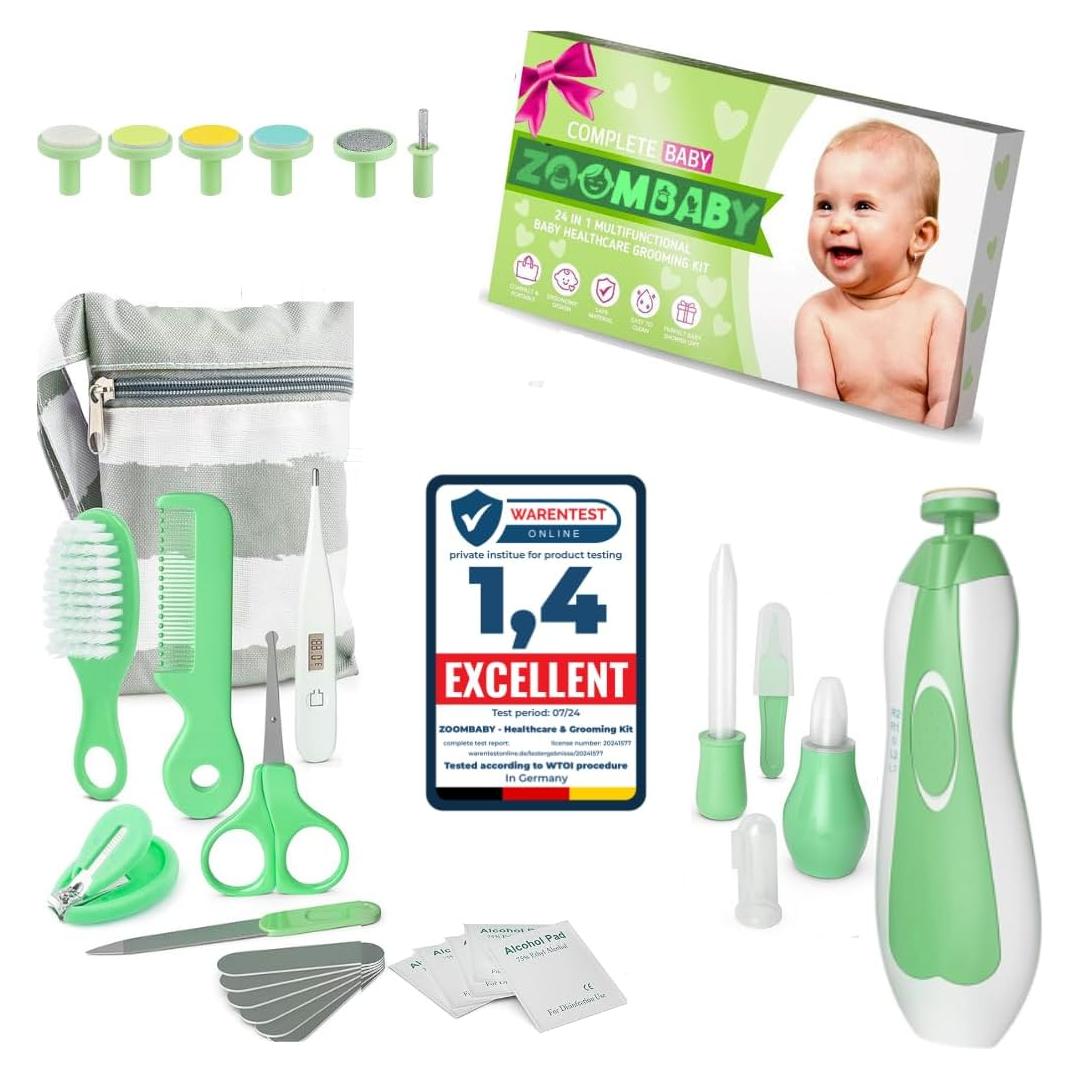 Kit de Cuidado Infantil 24 en 1 BOUTOQUE - Verde