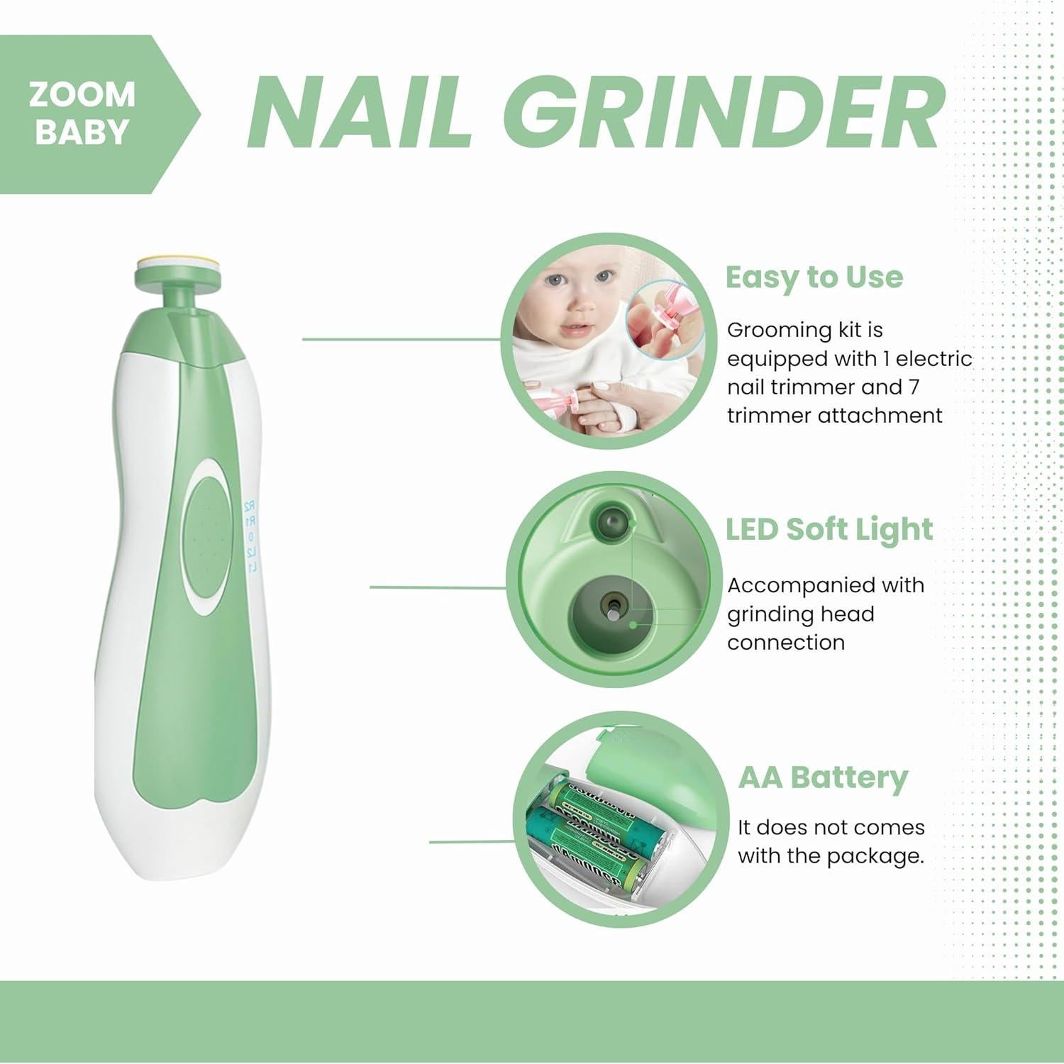 Kit de Cuidado Infantil 24 en 1 BOUTOQUE - Verde