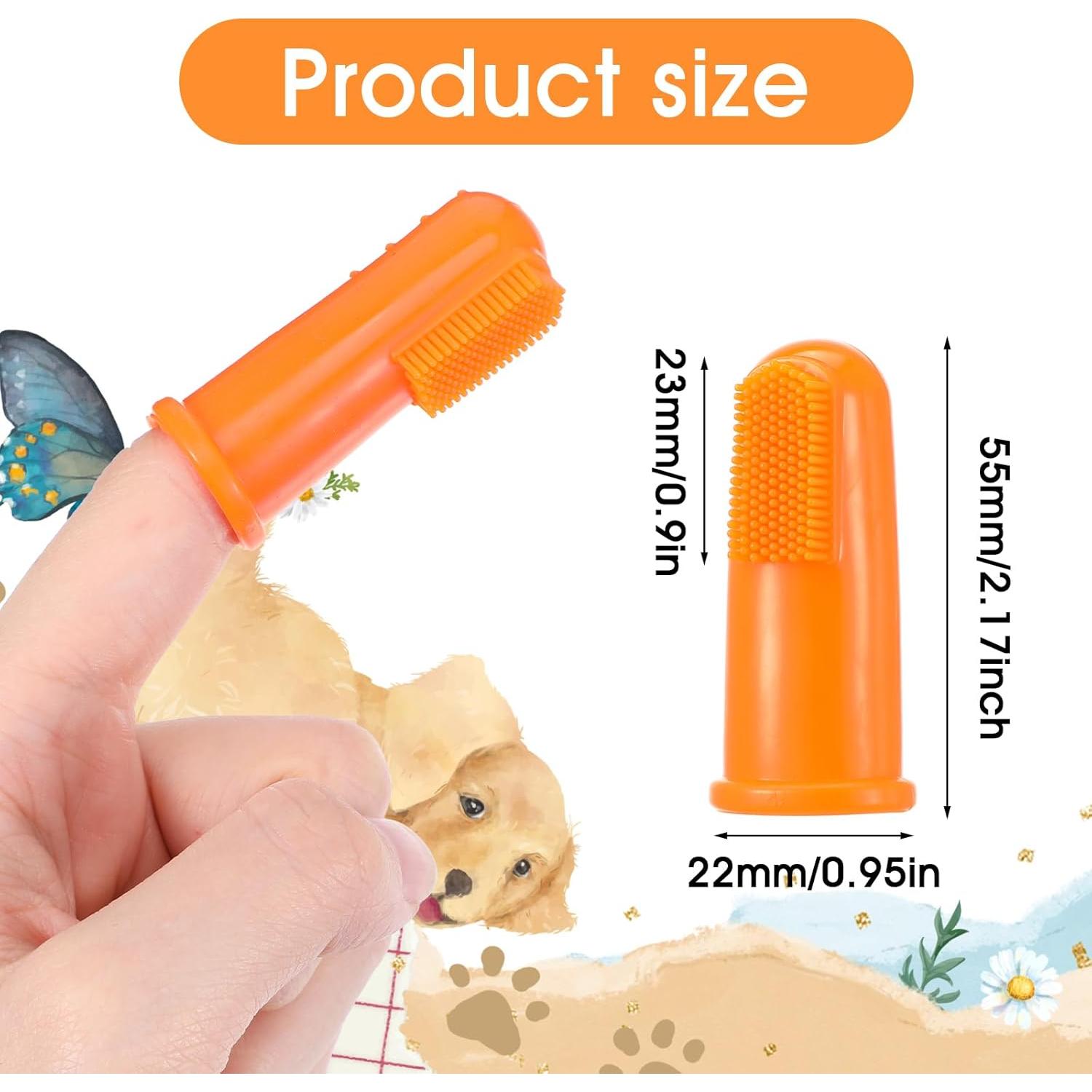 64 Cepillos de Dedo Suaves para Perros y Gatos Mekueeex