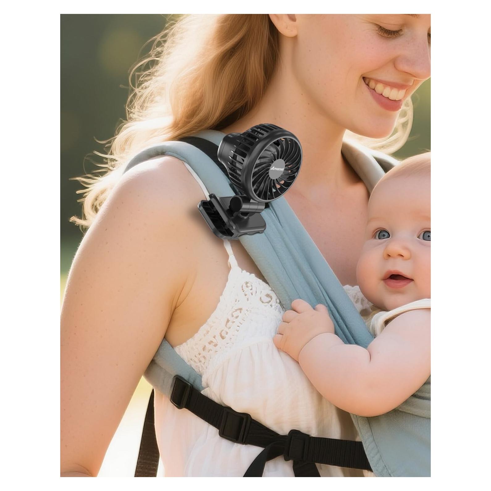 Ventilador Mini AMACOOL HF386 Portátil 3 Velocidades 10H