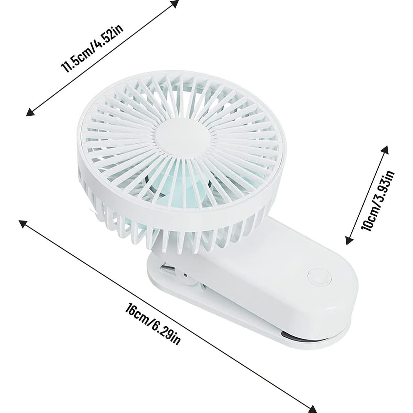 Ventilador Portátil Mini Clip Funwell 4000mAh Blanco