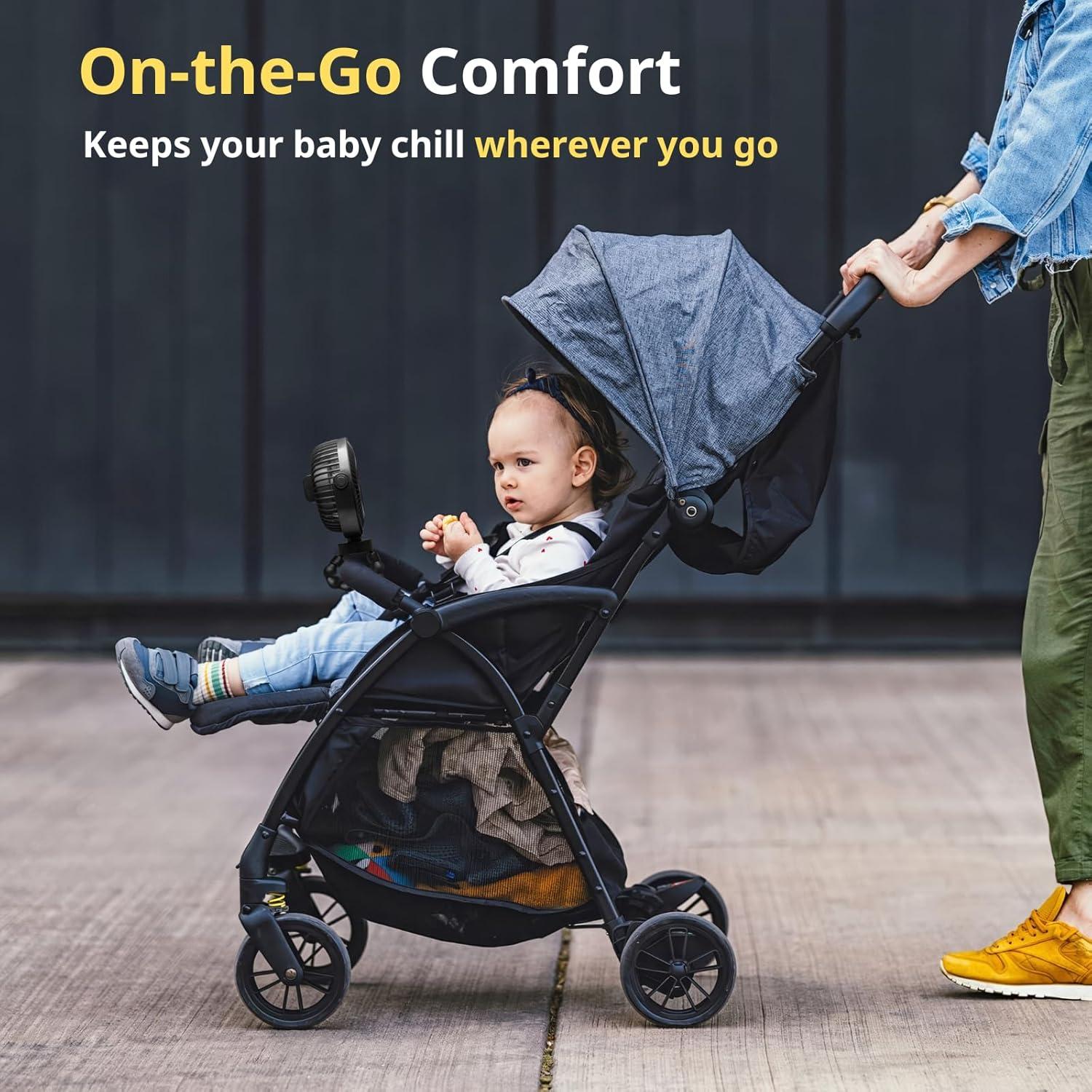 Ventilador Portátil Clip LuneEnfant K11 Blanco 6" Recargable