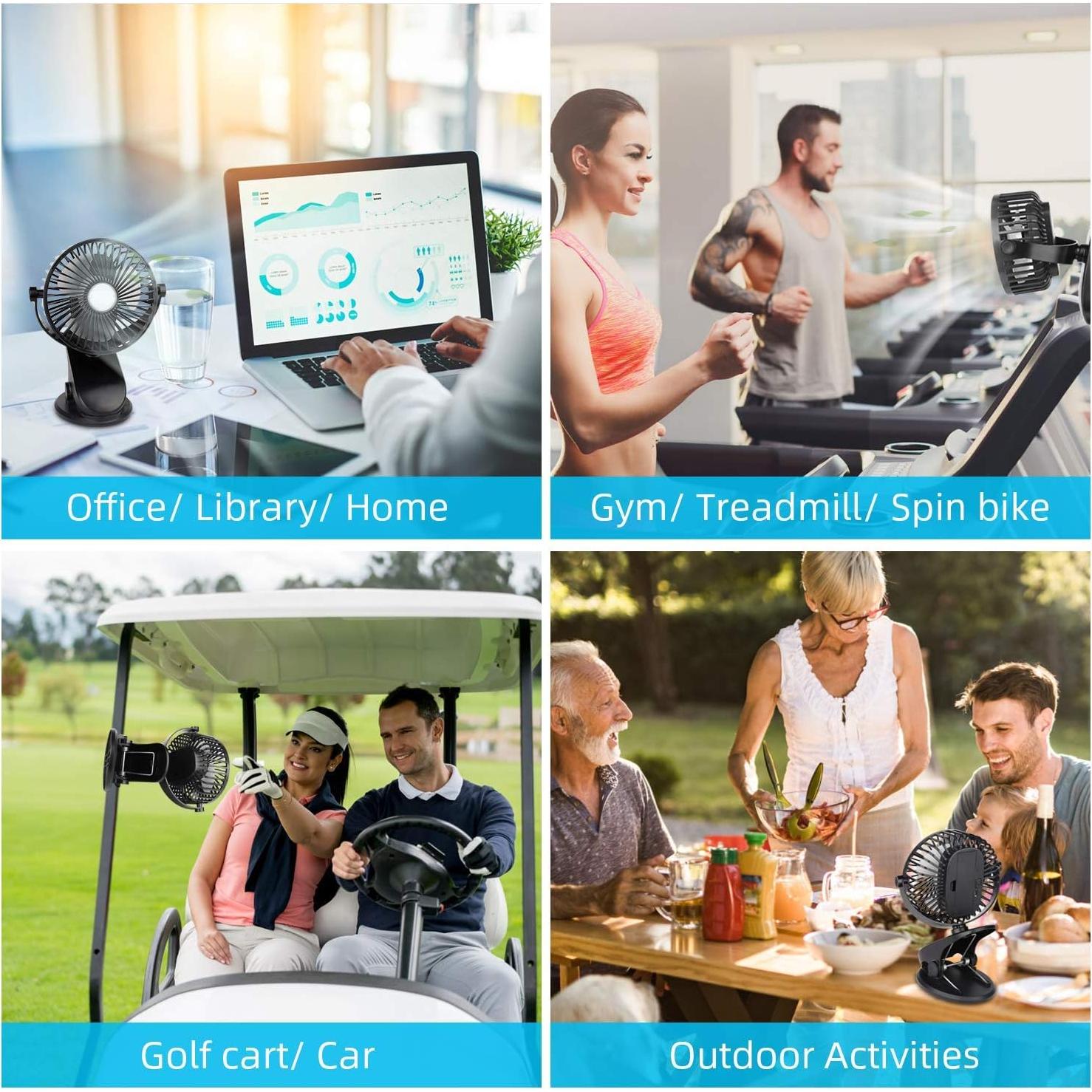 Ventilador Clip Portátil SkyGenius 2600mAh 3 Velocidades