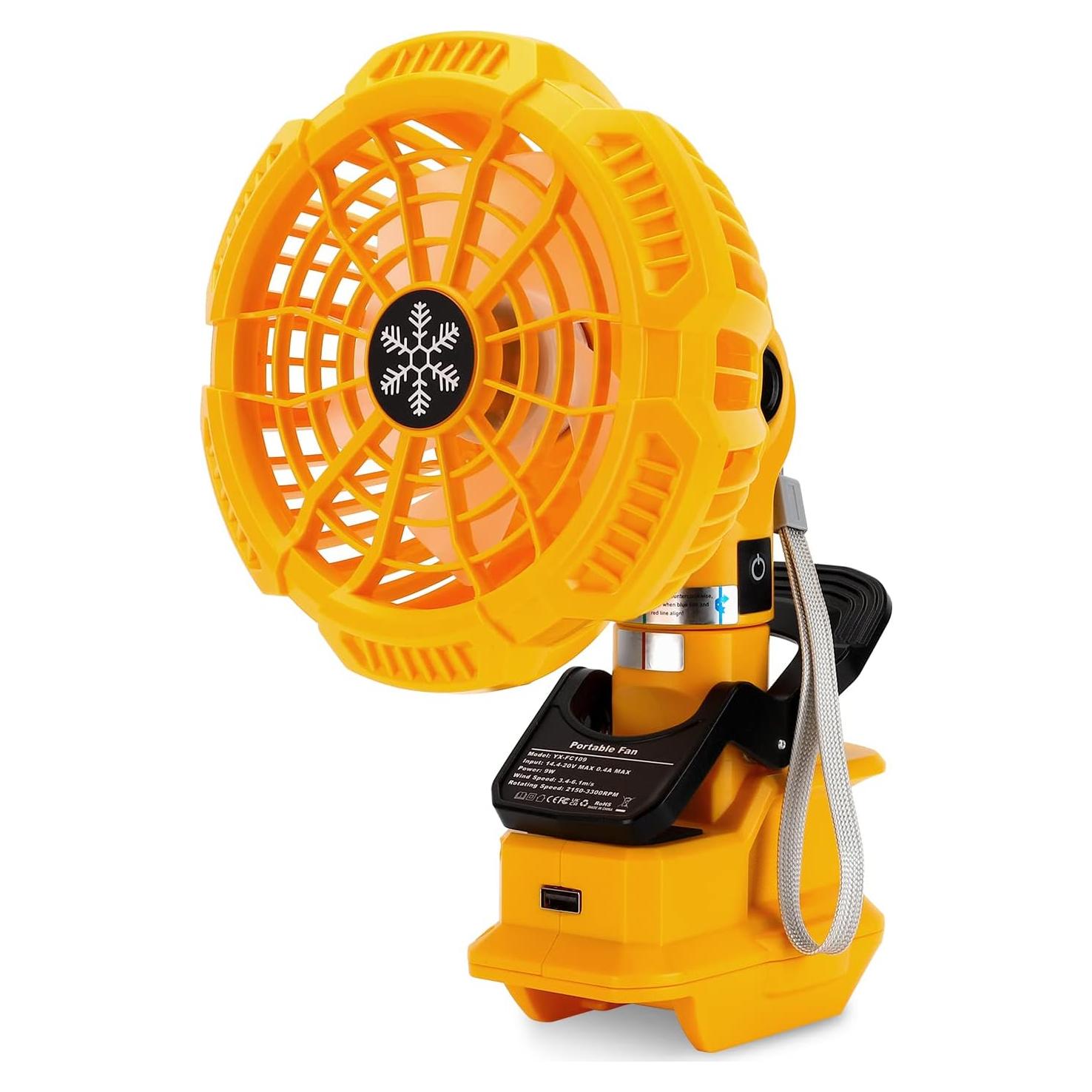 Ventilador Portátil Clip Taingwei DW-FC109 20V Inalámbrico