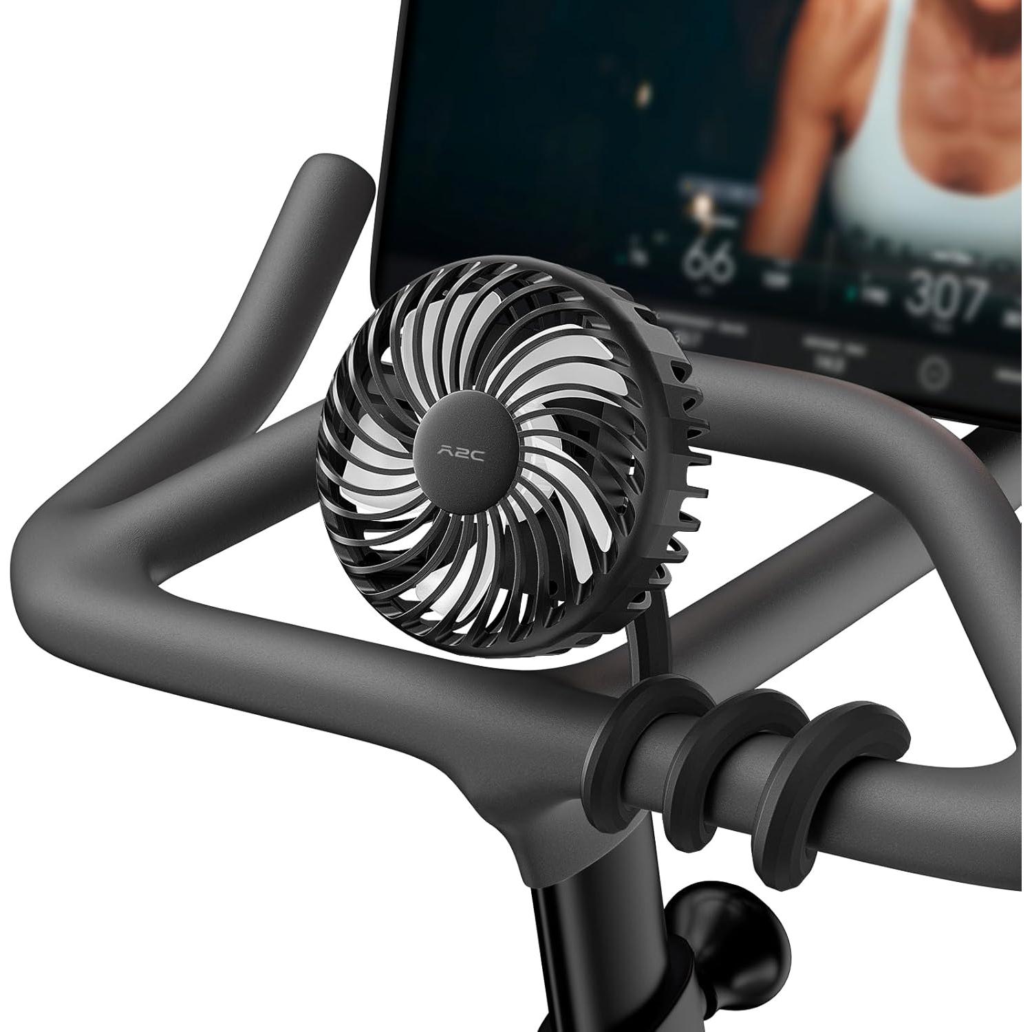 Ventilador A2C para Bicicleta Peloton 4.7" Recargable 4000mAh