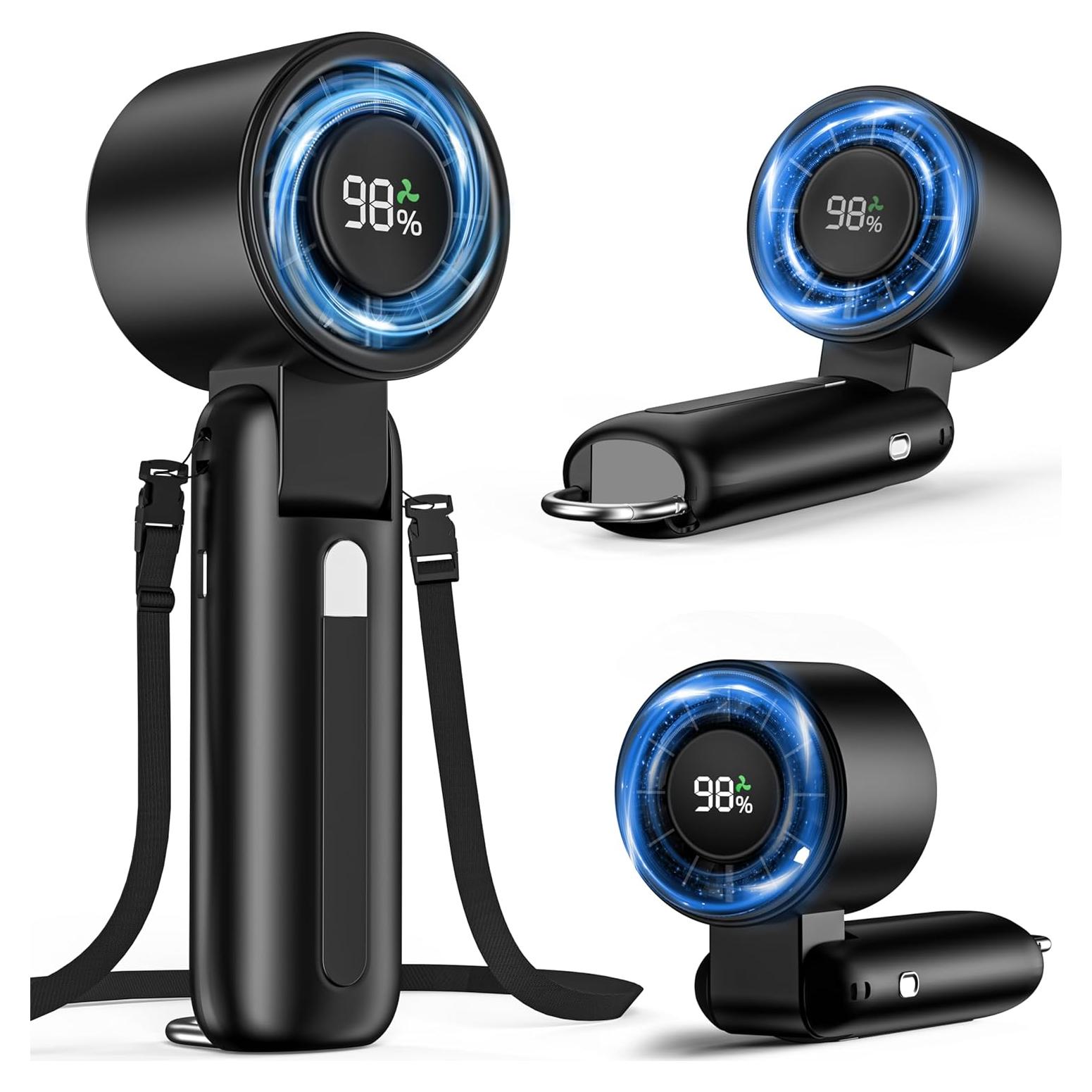 Ventilador Turbo Portátil Nezamay F15 6 Velocidades 5000mAh