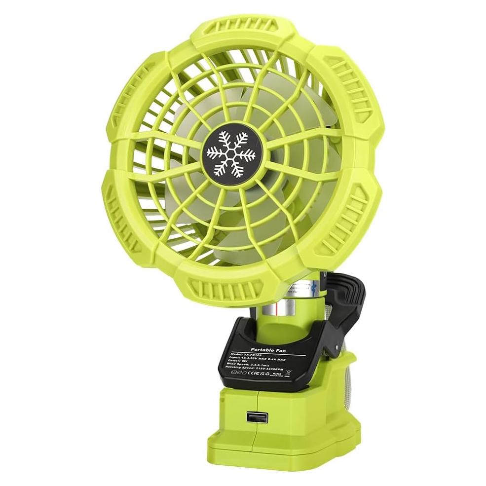 Ventilador Clip Inalámbrico WaxPar 18V 3 en 1 con USB