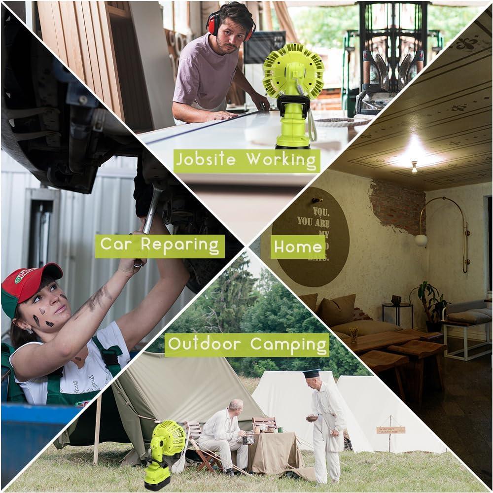 Ventilador Clip Inalámbrico WaxPar 18V 3 en 1 con USB